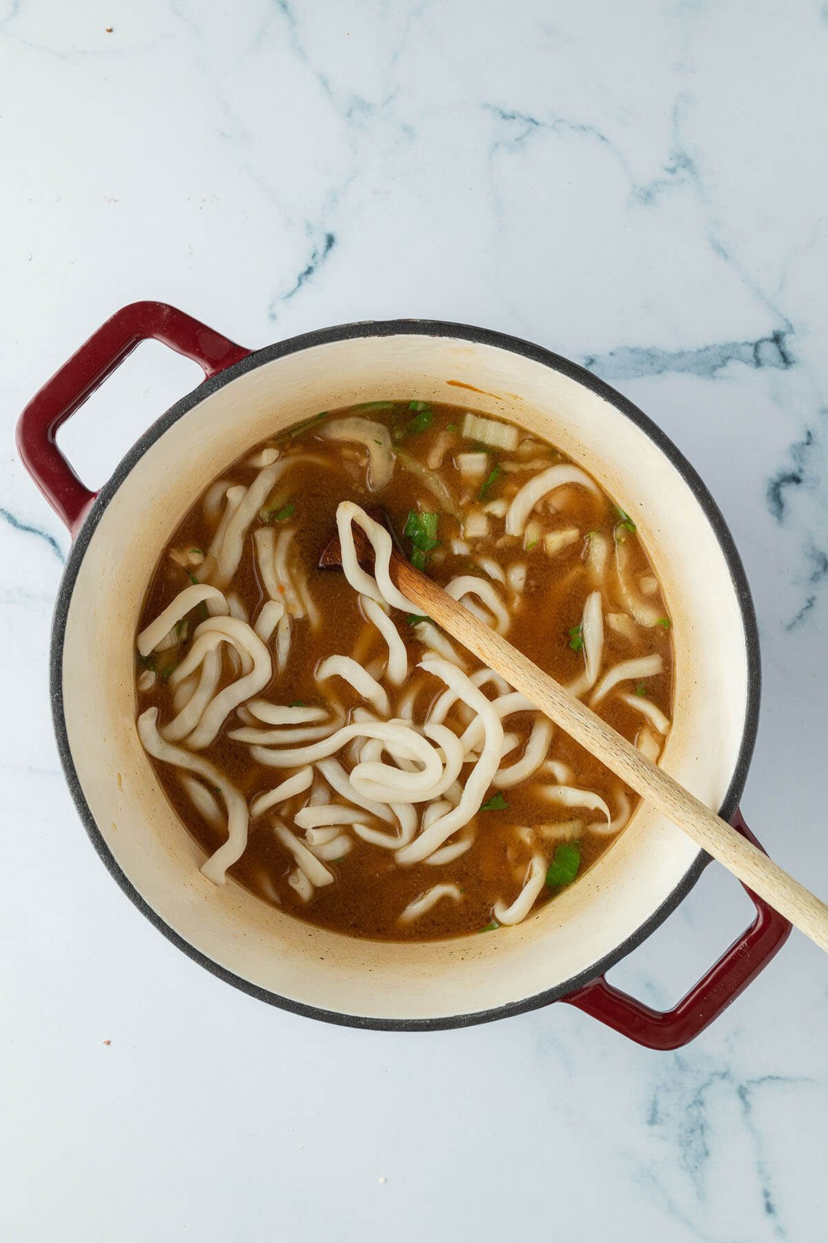 Quick Udon Miso Soup