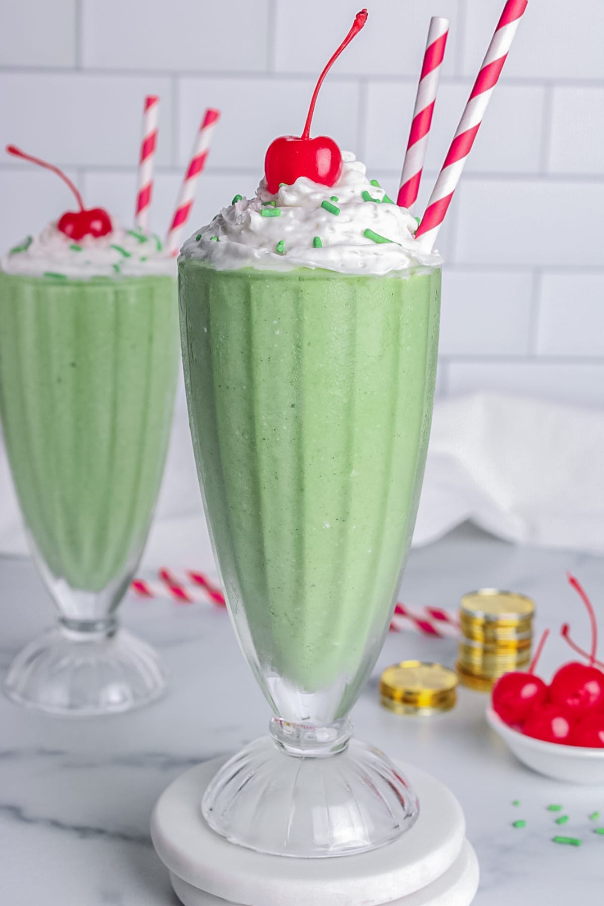 Healthy Vegan Shamrock Shake