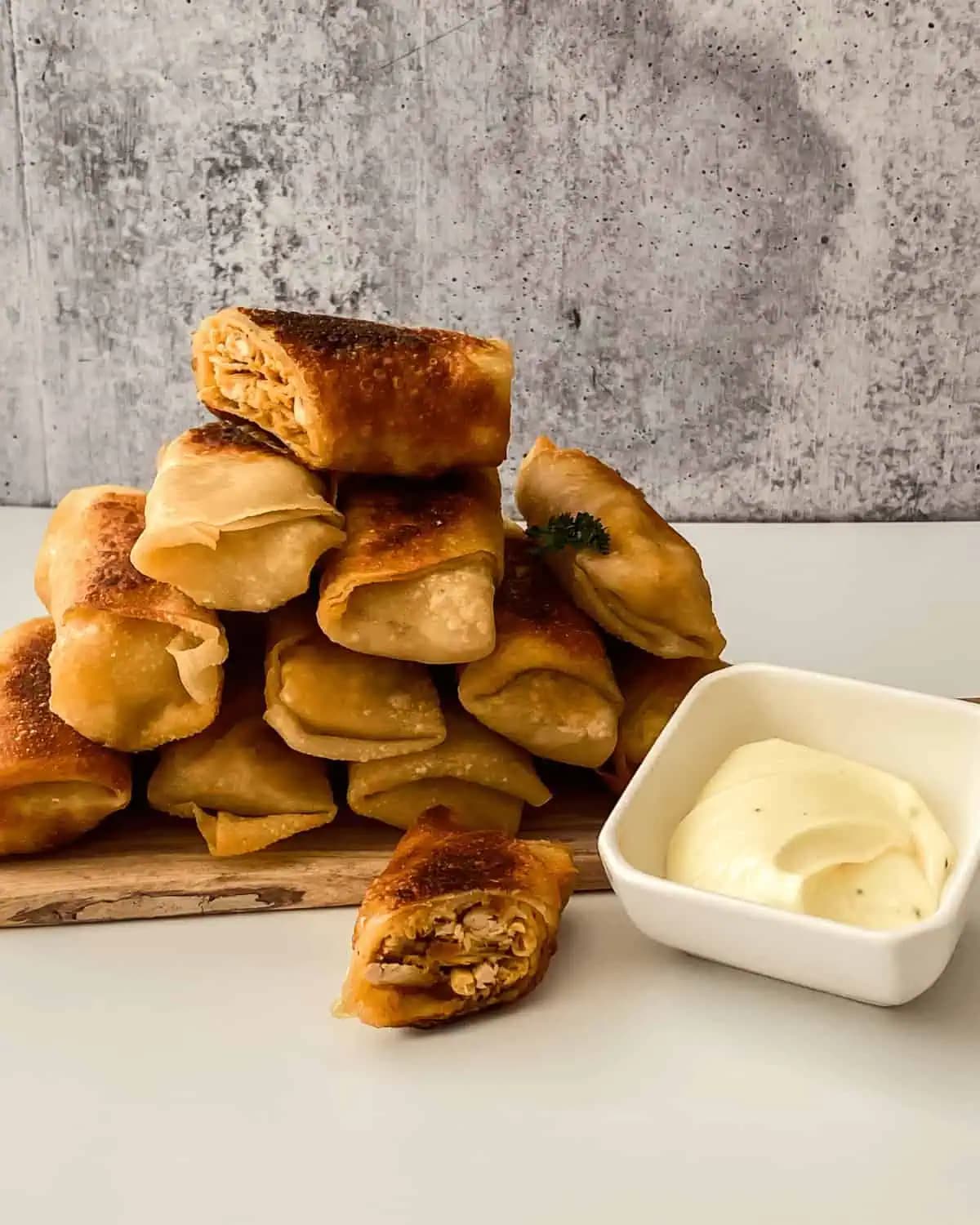 Buffalo Chicken Egg Rolls