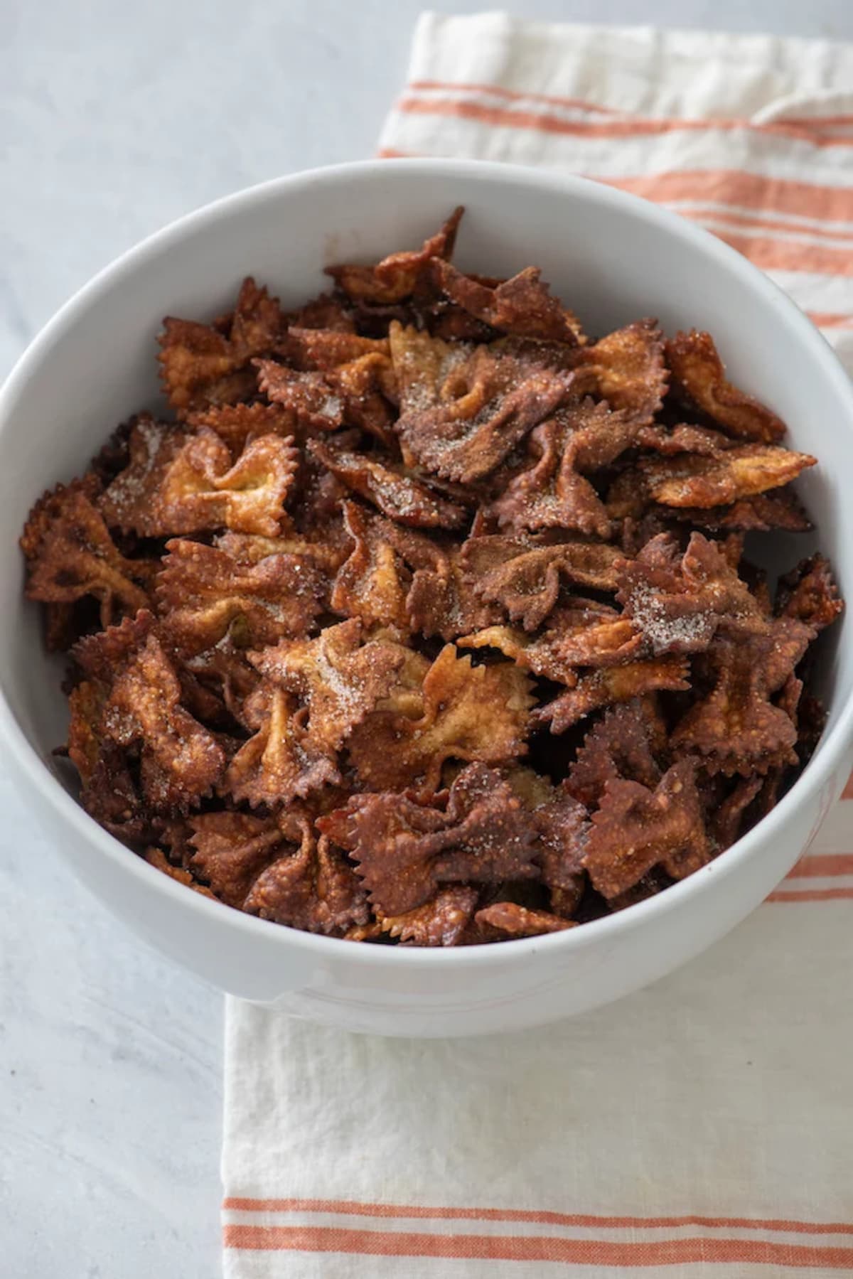 Air Fryer Churro Pasta Chips