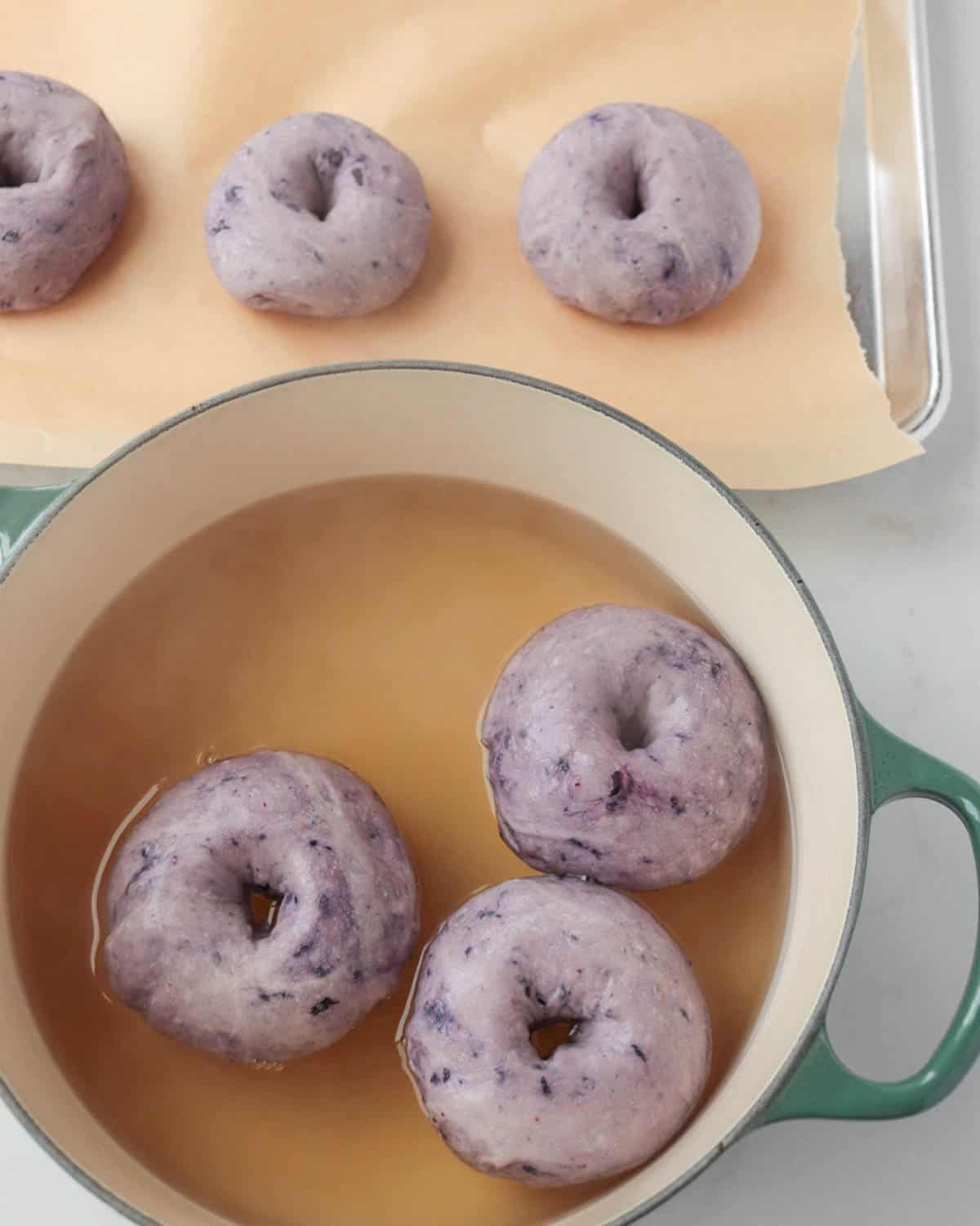Homemade Blueberry Bagels