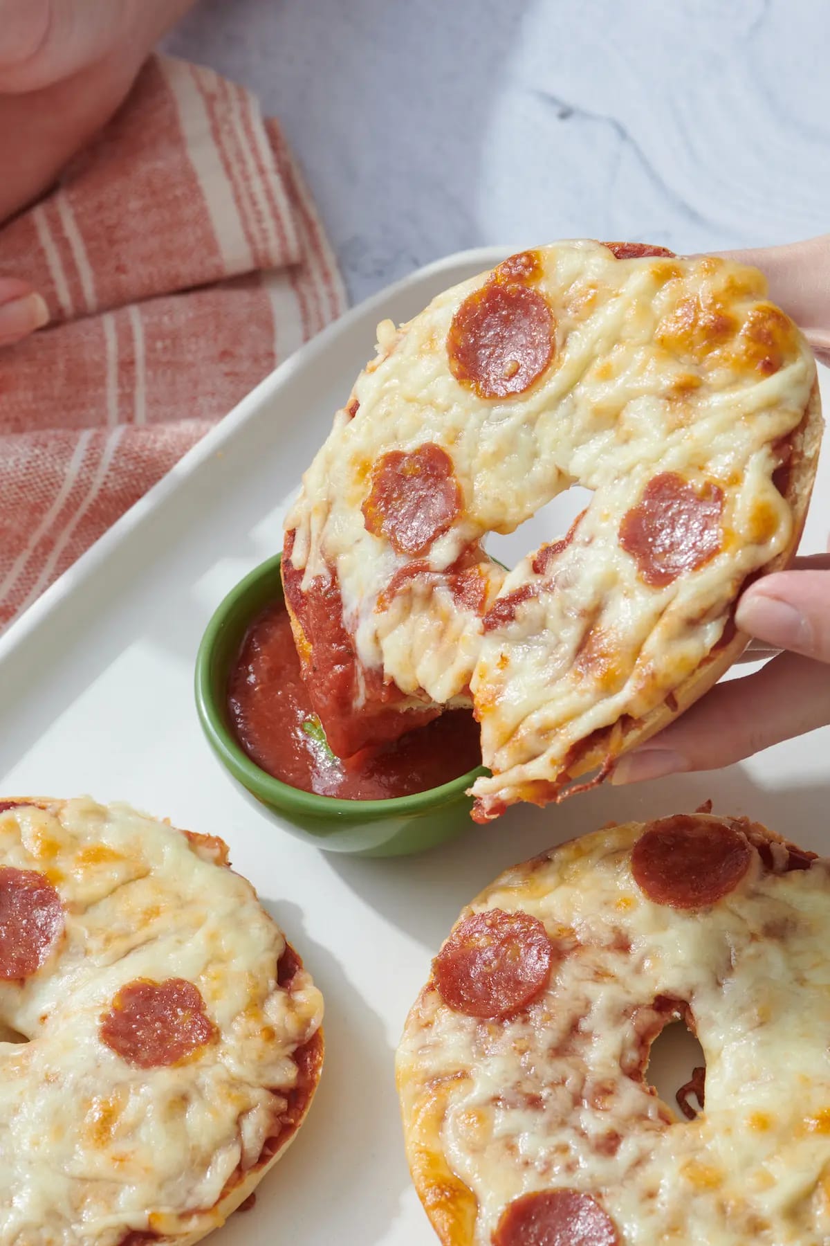 Homemade Pizza Bagels