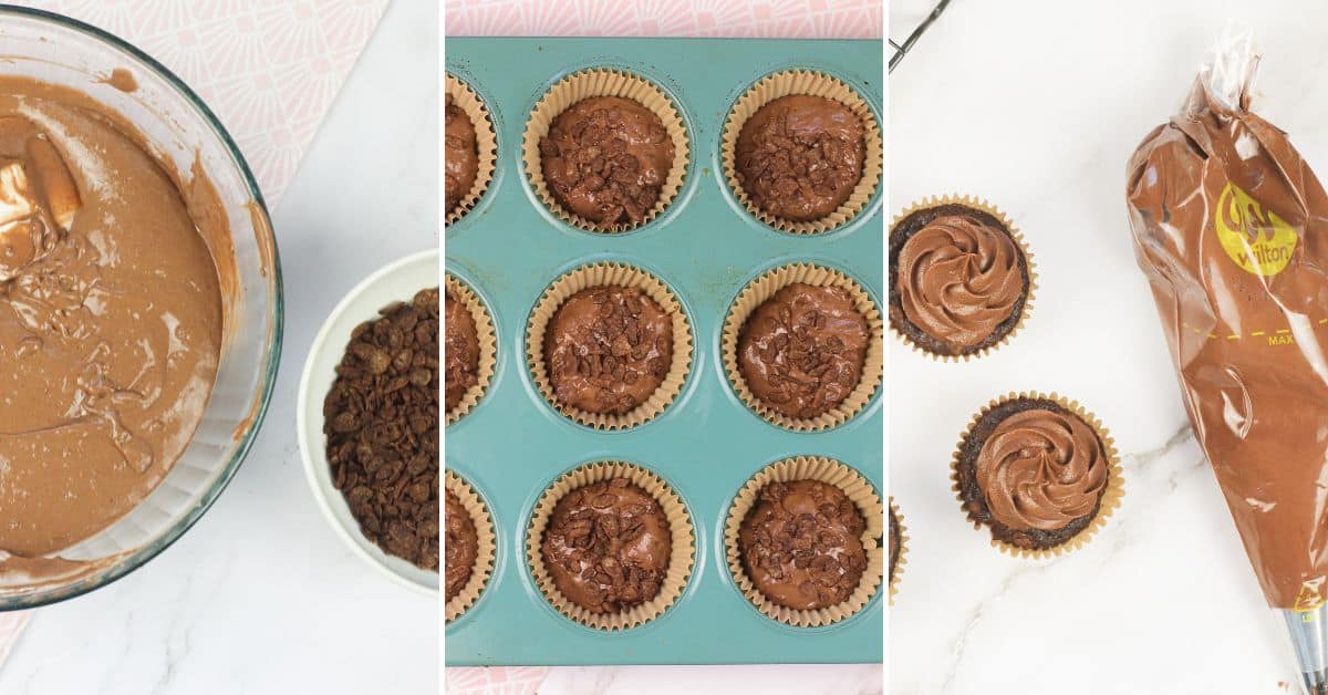 Cocoa Pebbles Cupcakes