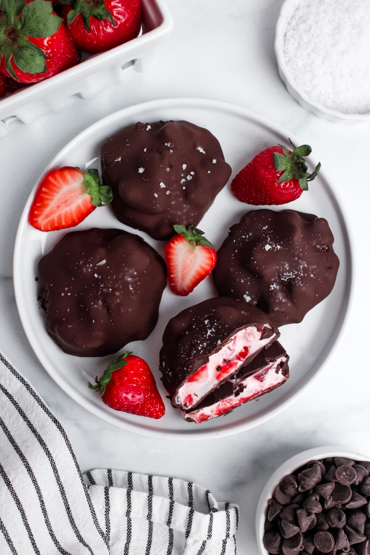 Vegan Chocolate Strawberry Yogurt Clusters