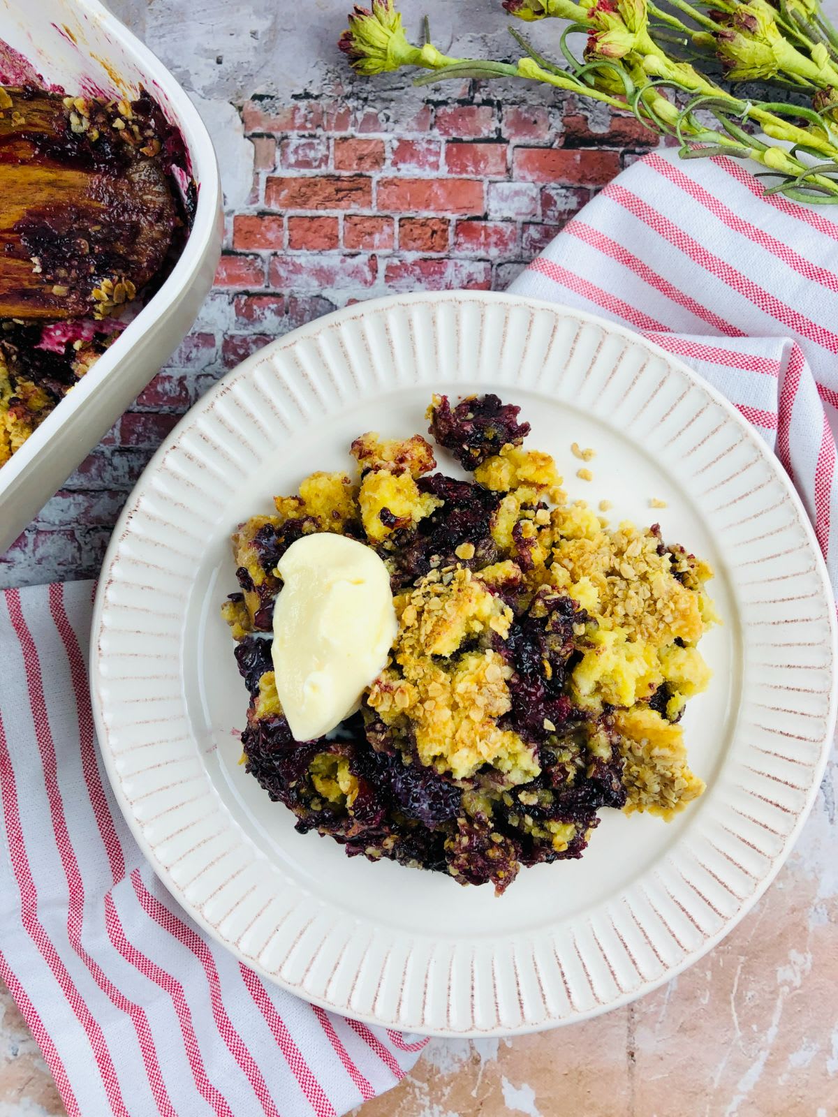 Blackberry Dump Cake