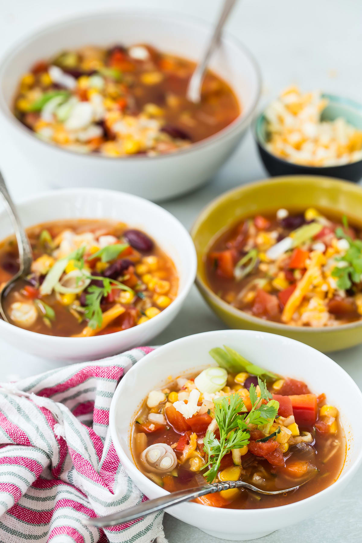 Slow Cooker Mexican Corn and Bean Soup
