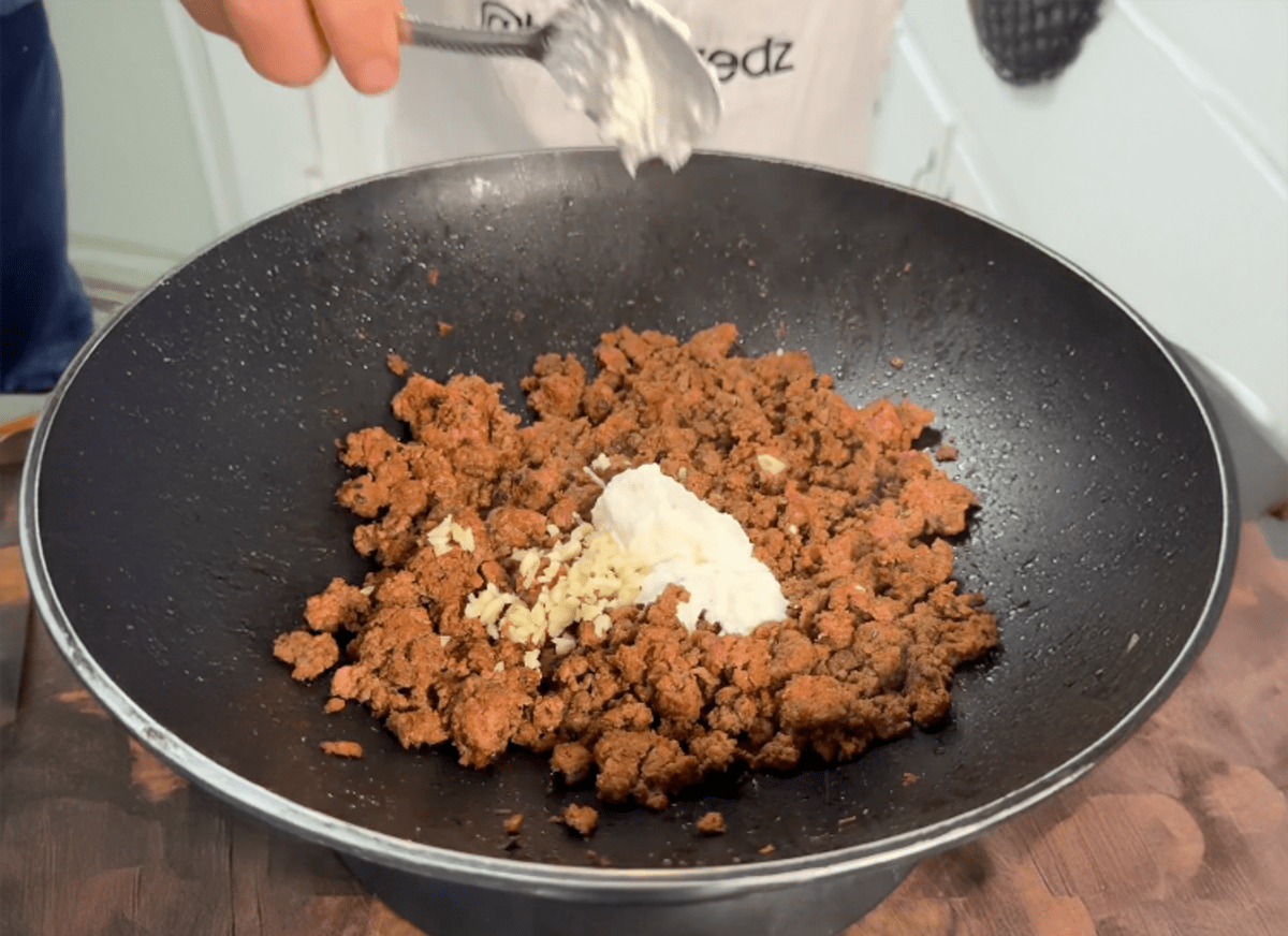 Creamy Beef & Potato Bowl with Spicy Cilantro Lime Crema