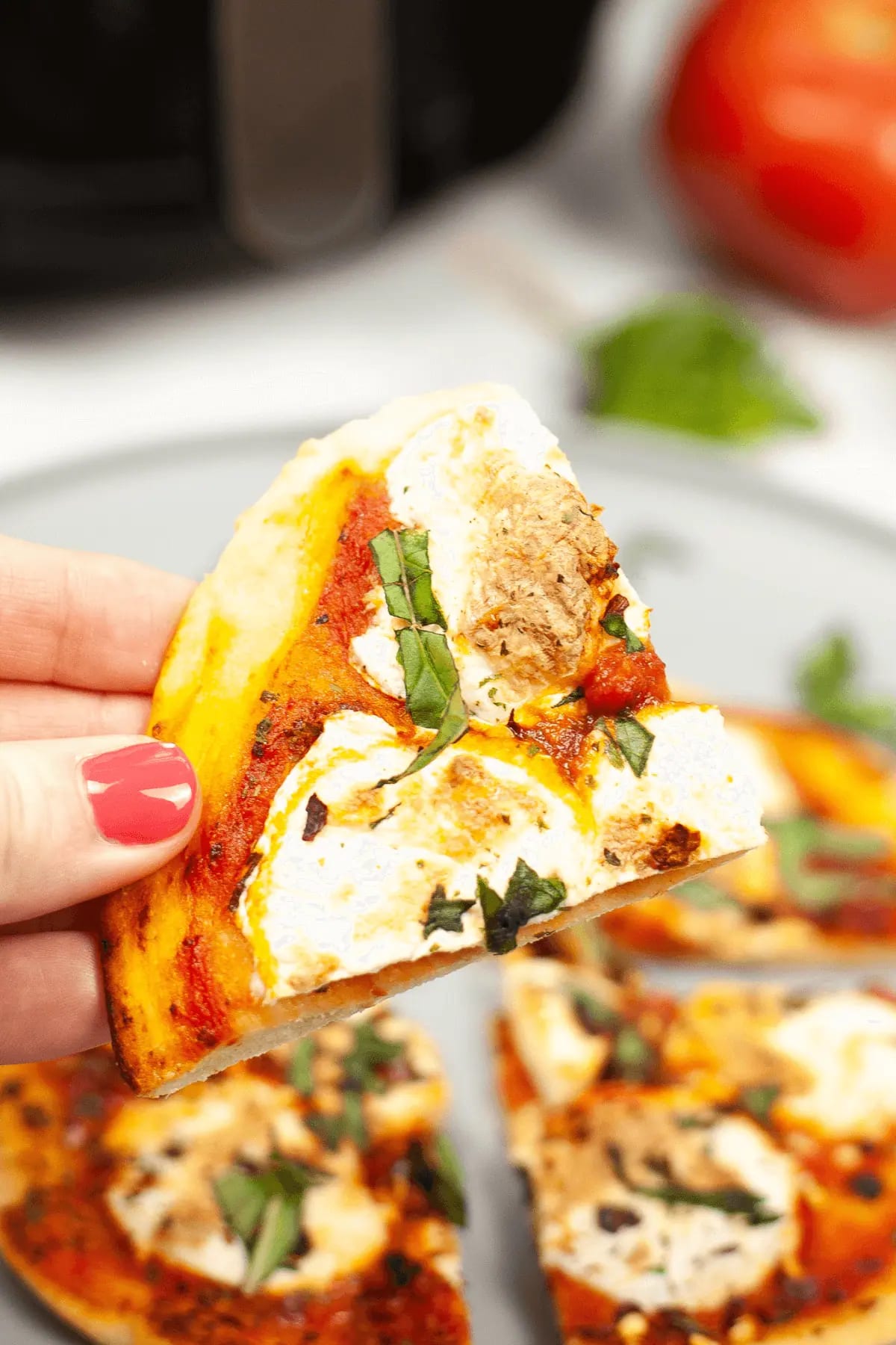 Air Fryer Pizza Margherita