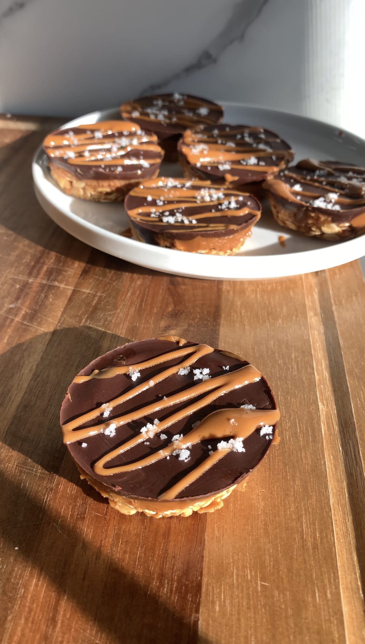 Chocolate Peanut Butter Oat Cups
