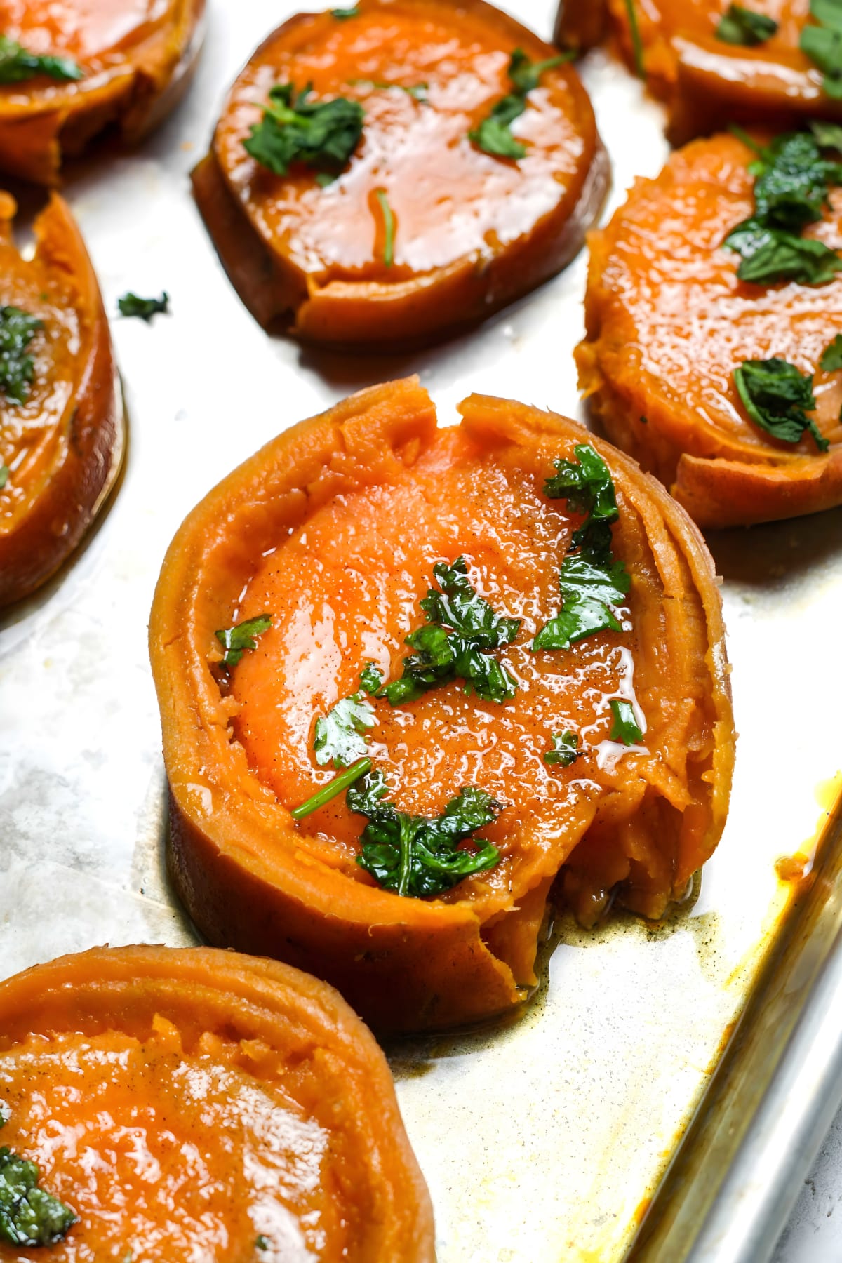 Smashed Sweet Potatoes