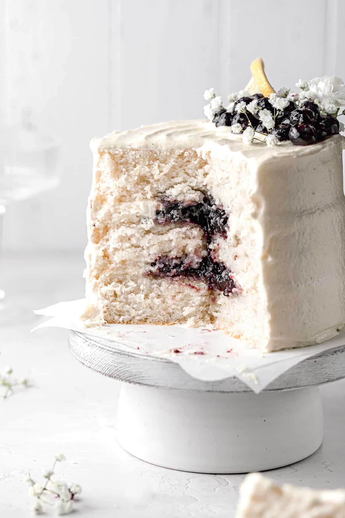 Lemon Blueberry Jam Cake