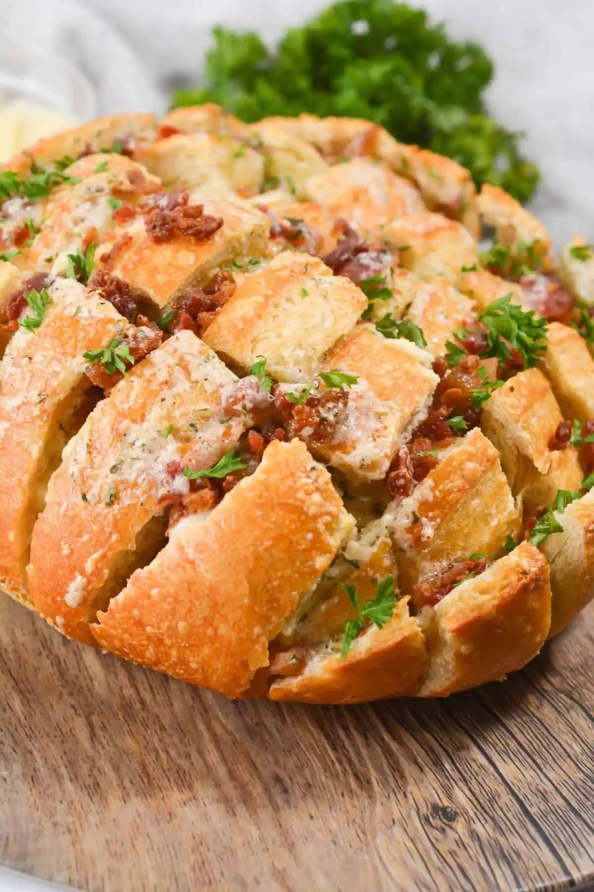 Bacon Ranch Pull Apart Bread