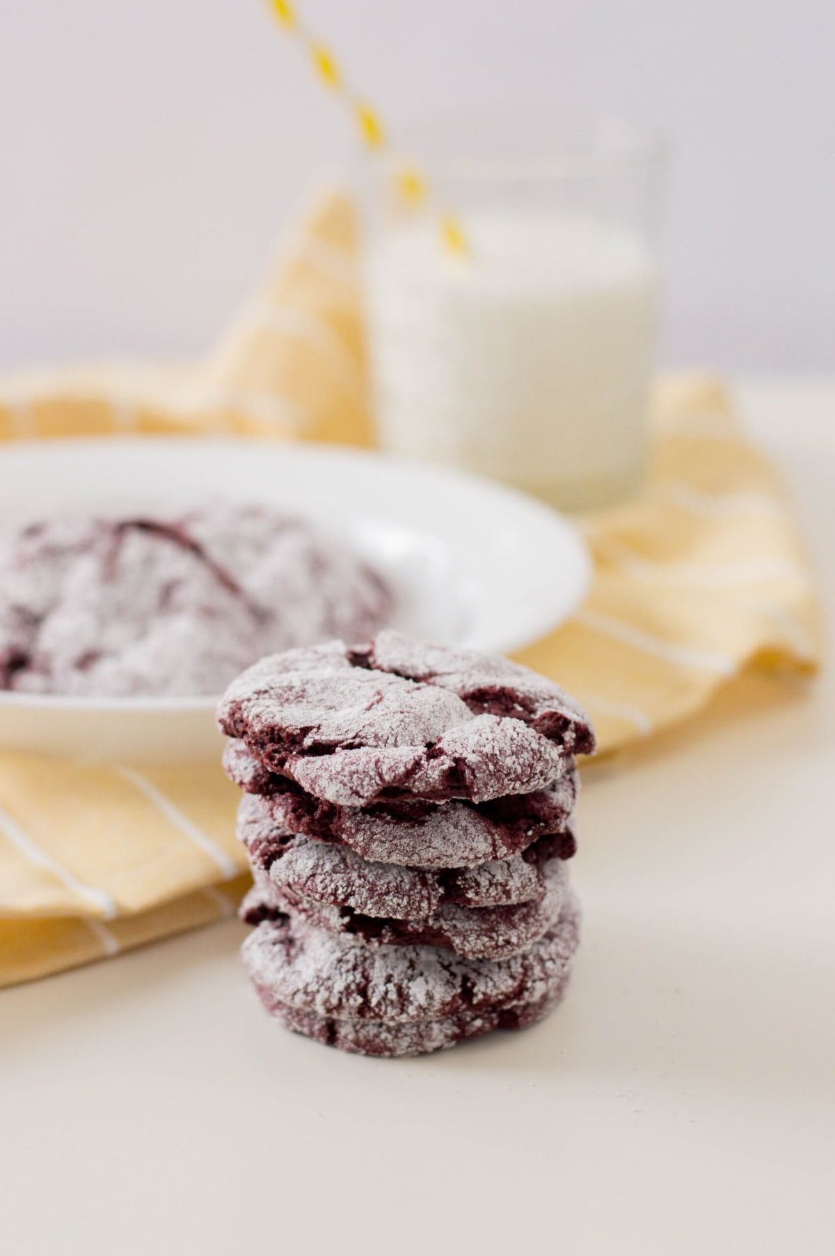 Red Velvet Cake Crinkle Cookies