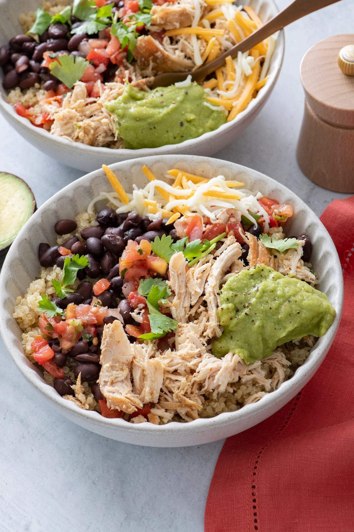 Slow Cooker Chicken Burrito Bowls