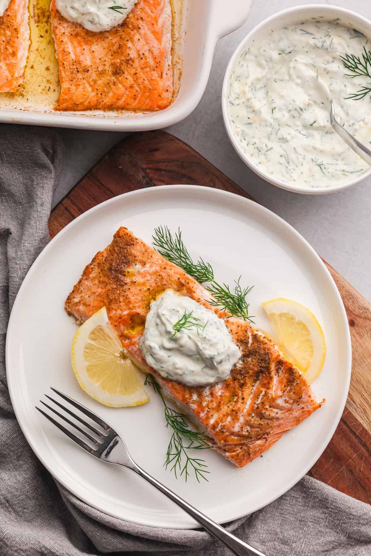 Yogurt Dill Dip for Salmon
