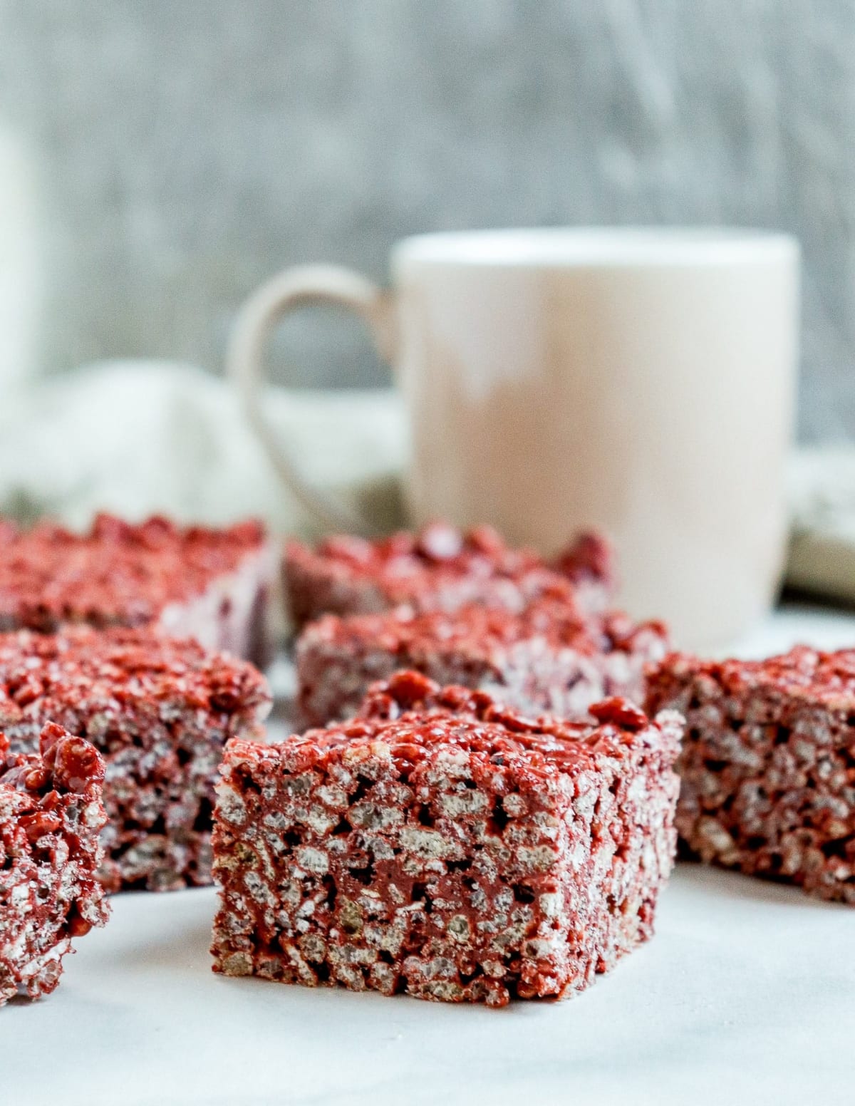 Red Velvet Rice Krispie Treats
