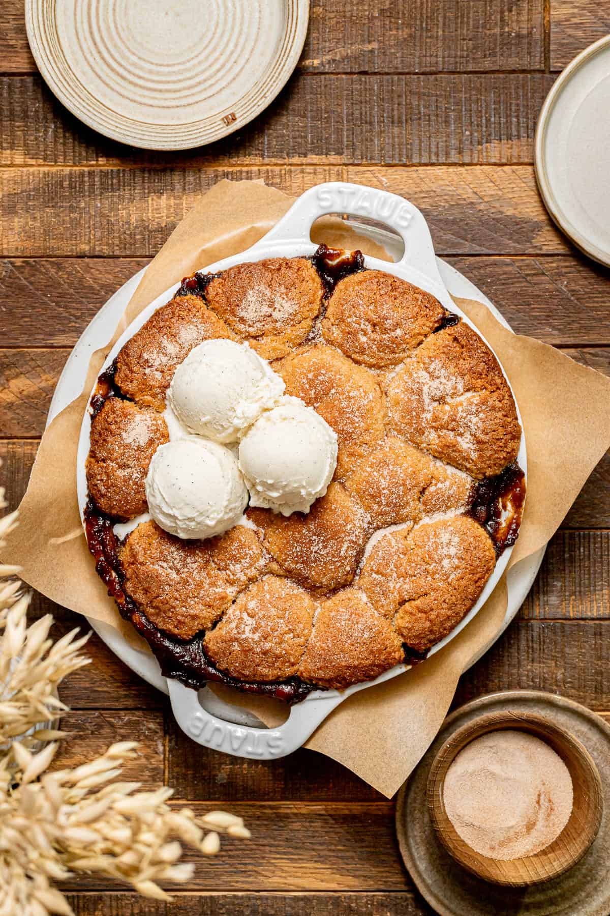 Cinnamon Sugar Apple Cobbler