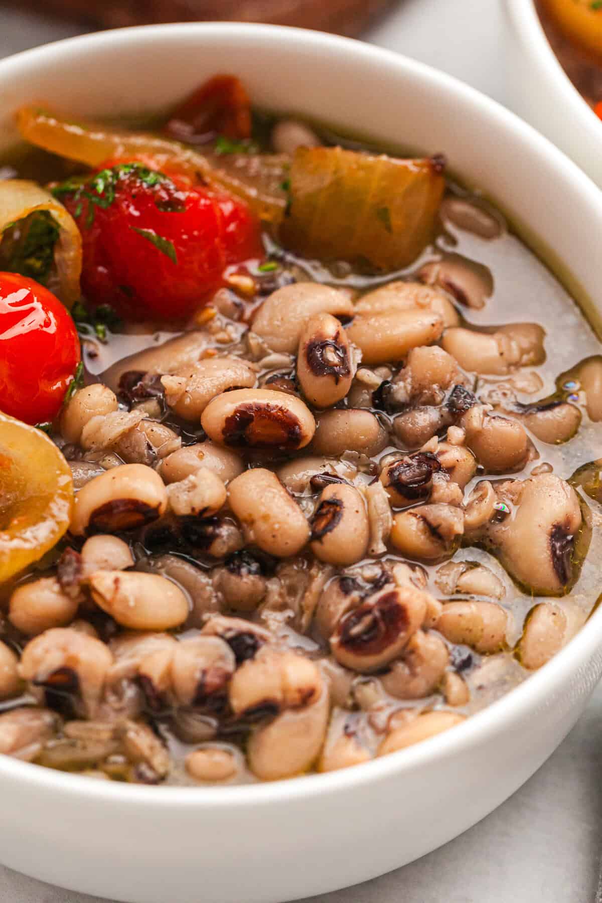 Brothy Black Eyed Peas Recipe