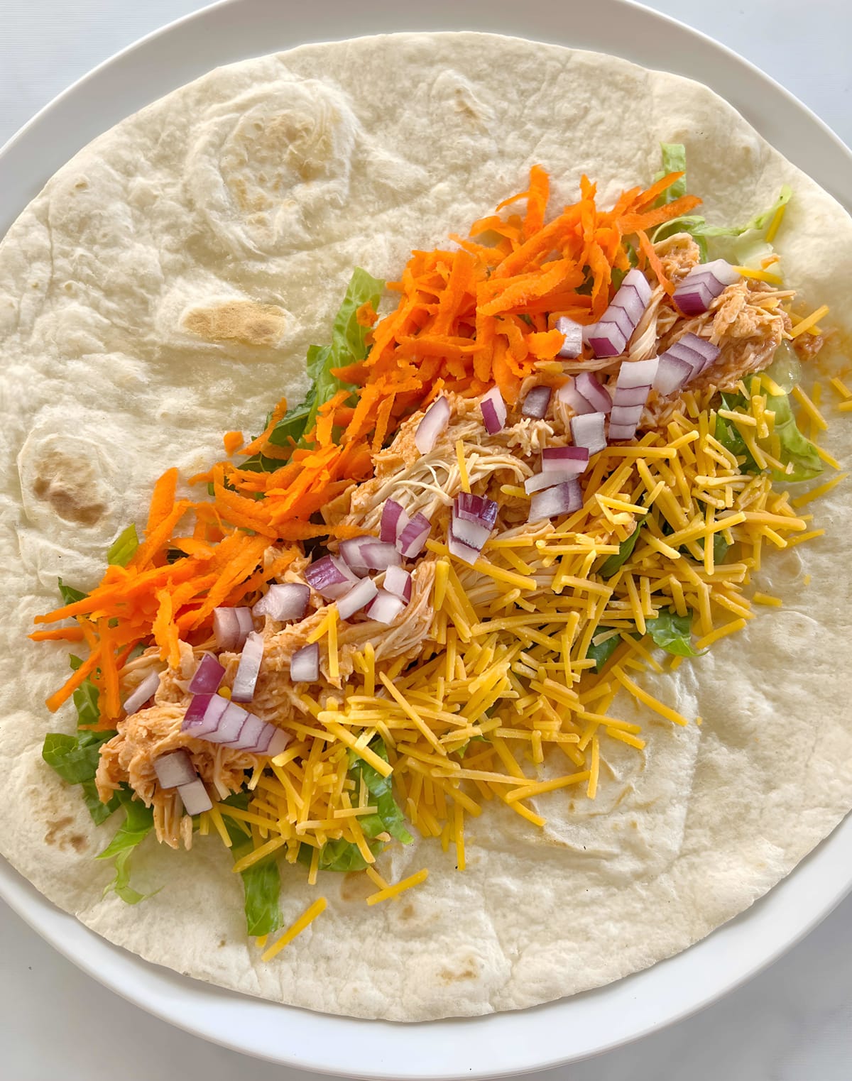Dairy Free Buffalo Chicken Wraps