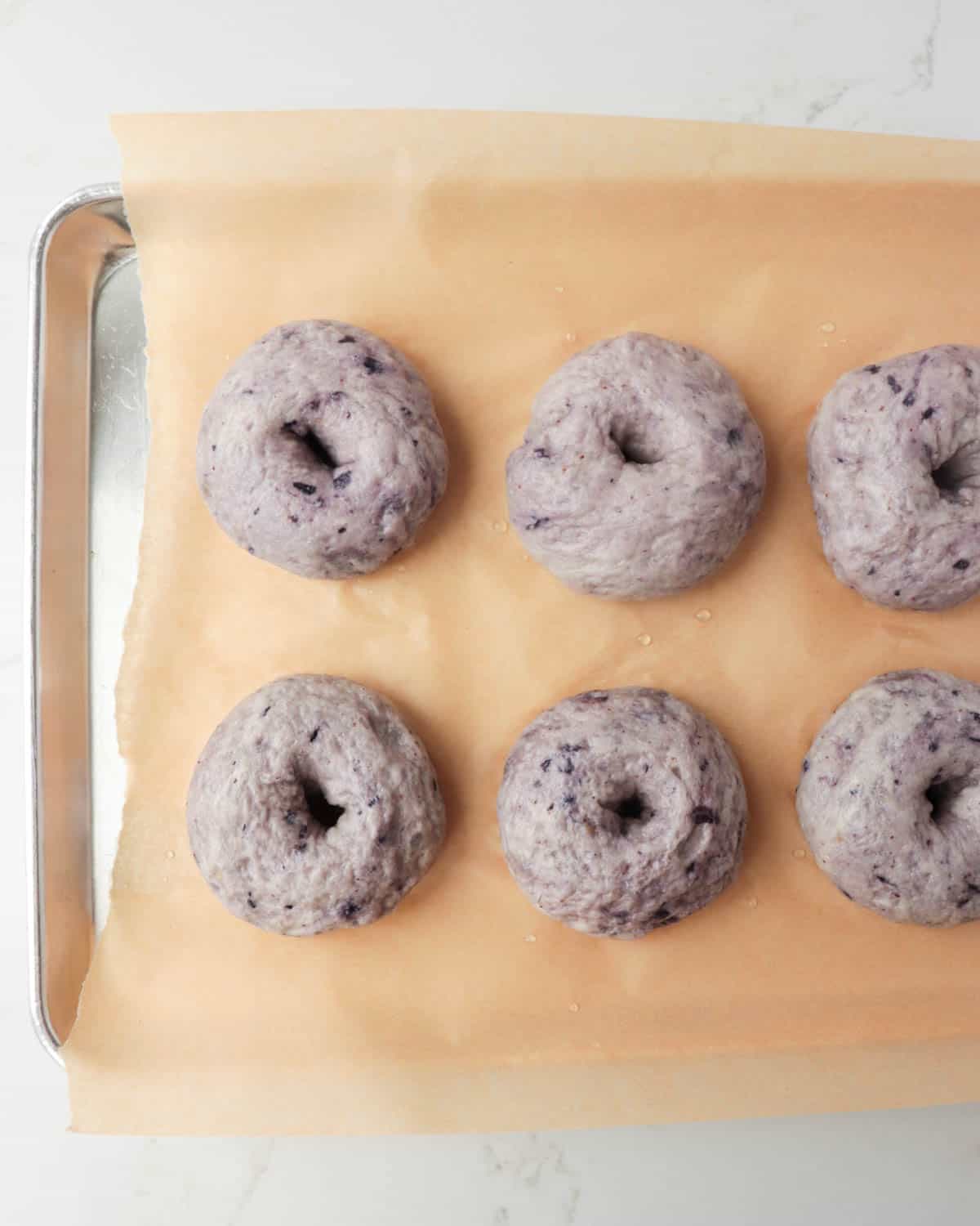 Homemade Blueberry Bagels
