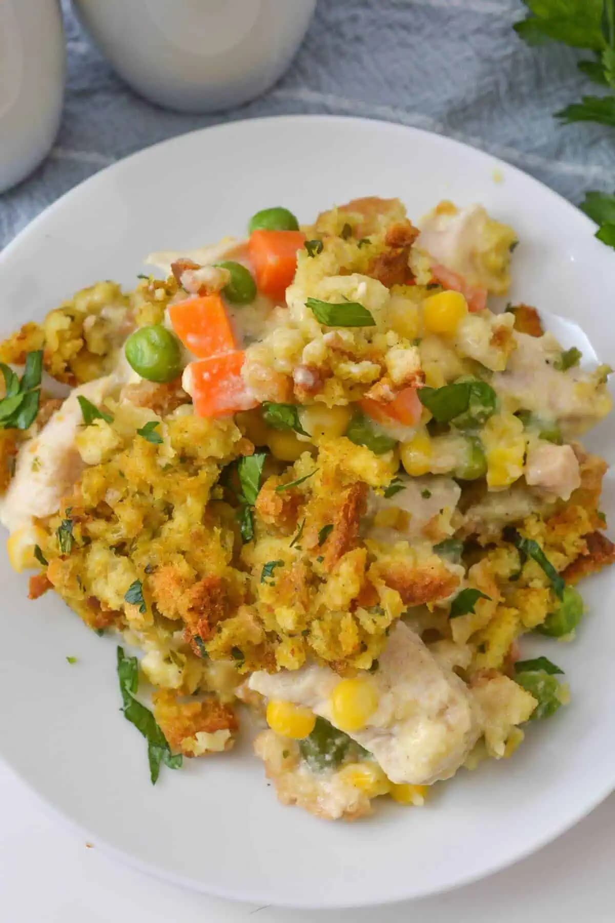 Chicken and Stuffing Casserole