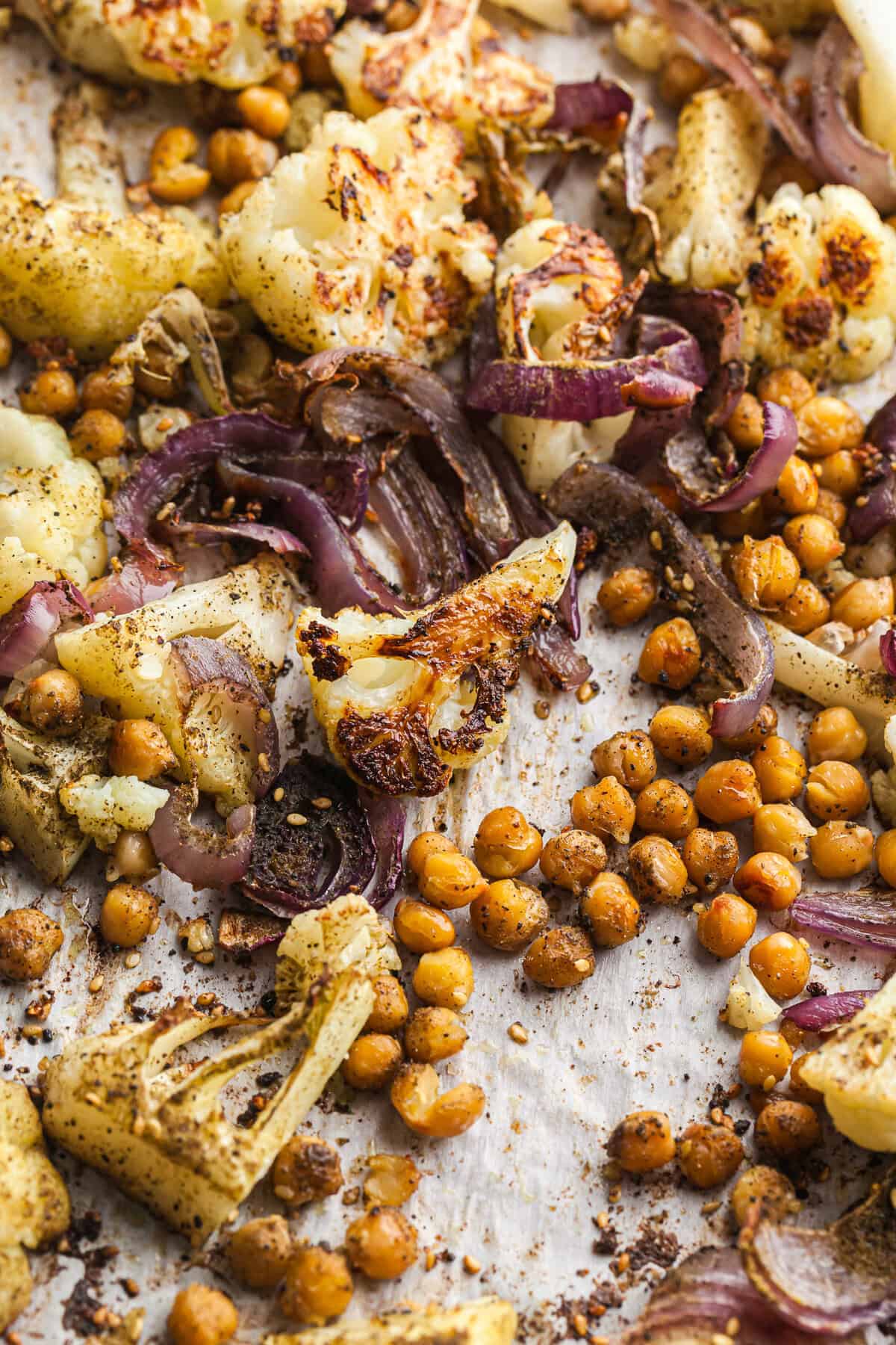 Roasted Cauliflower and Chickpea Salad