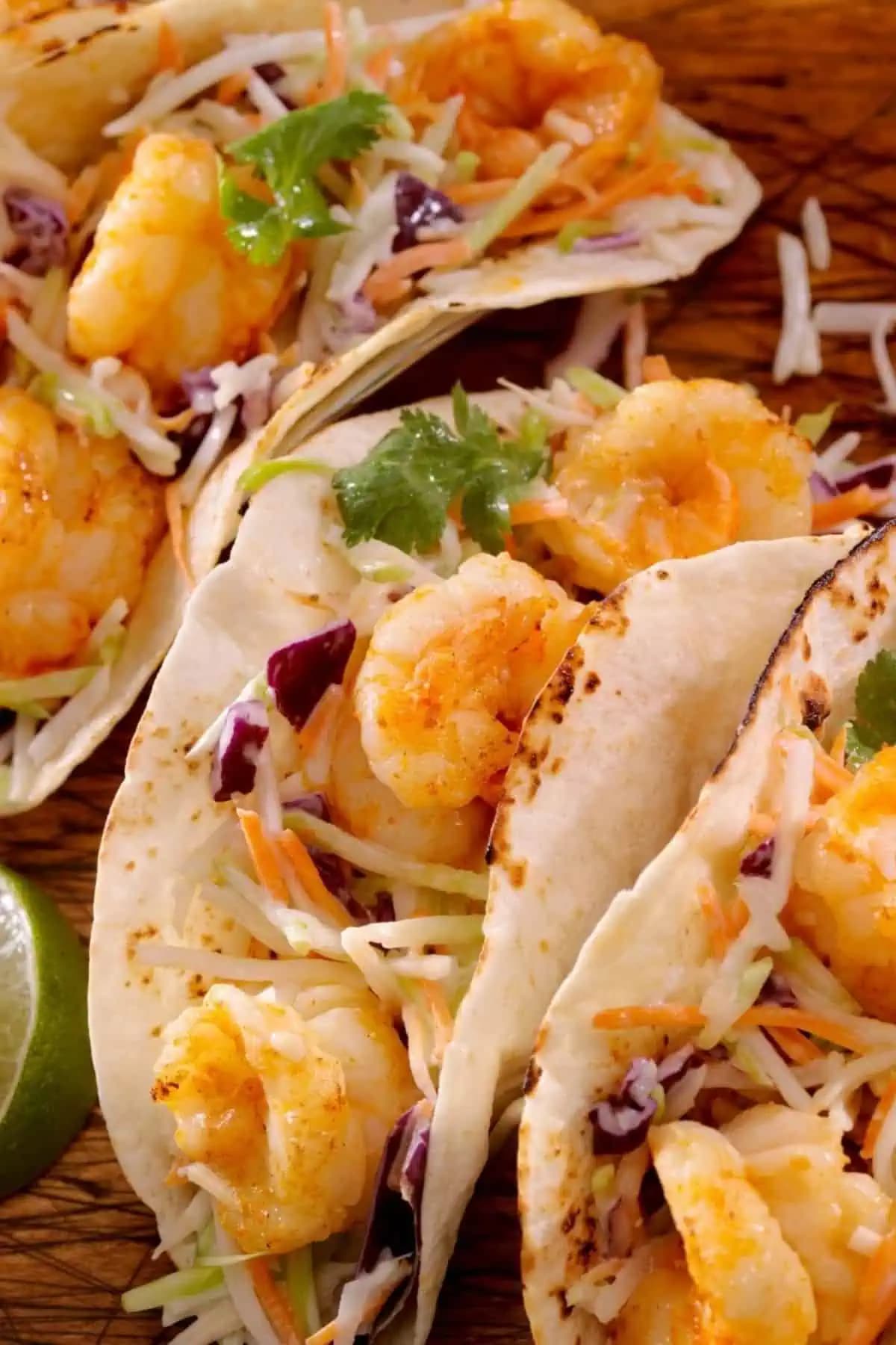 Shrimp Tacos with Mango Salsa