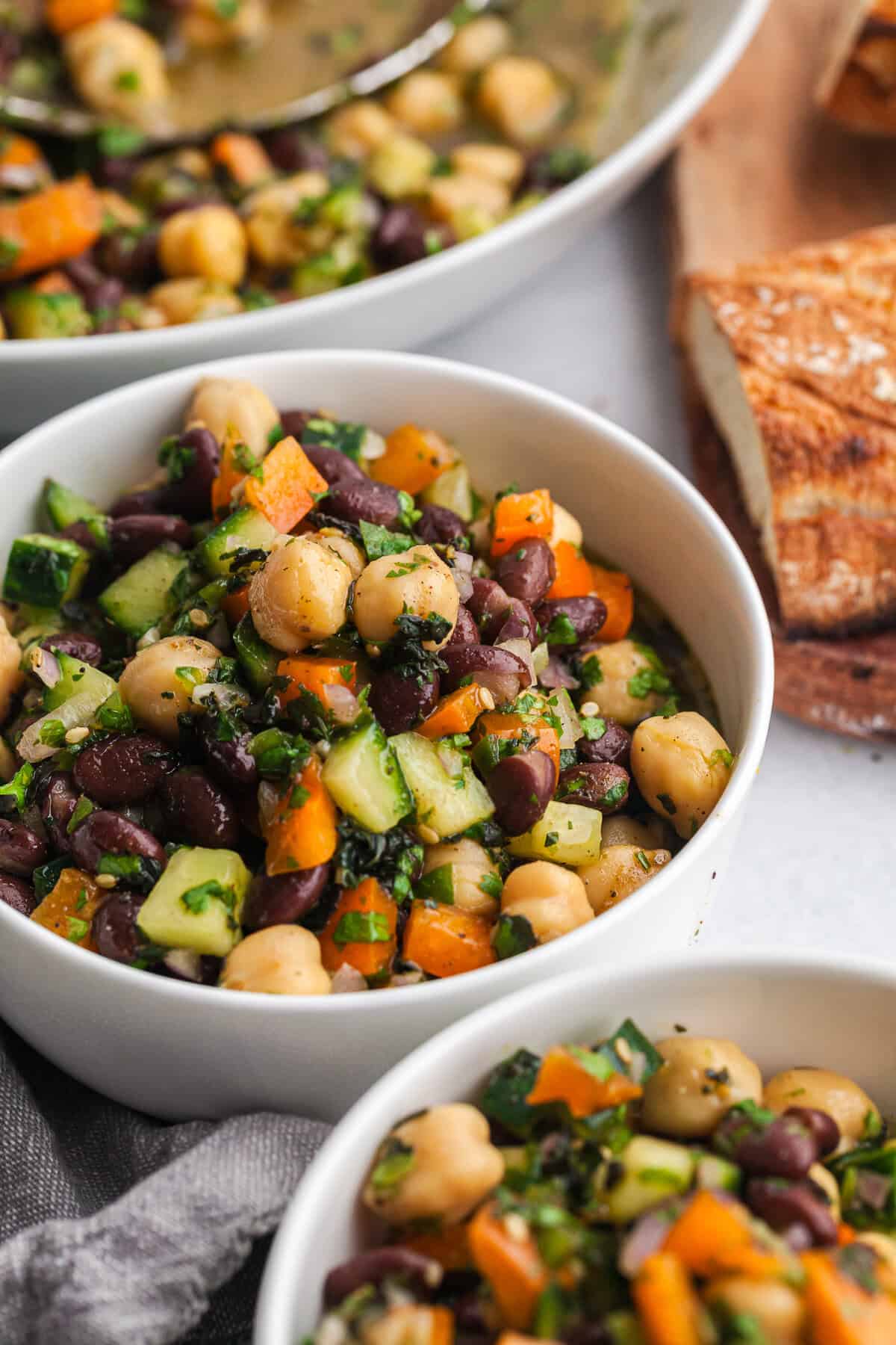 Black Bean and Garbanzo Bean Salad