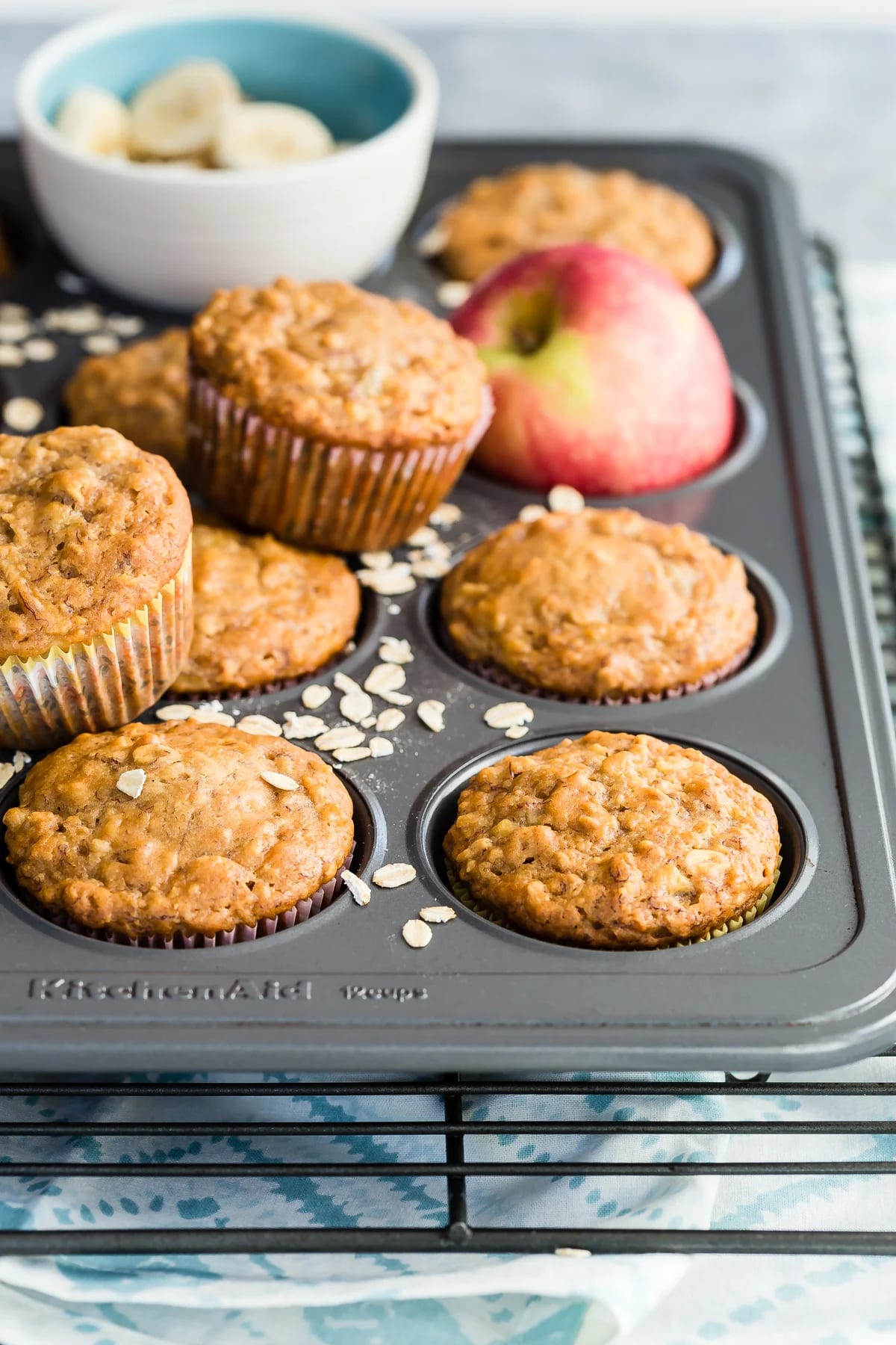 Apple Banana Muffins