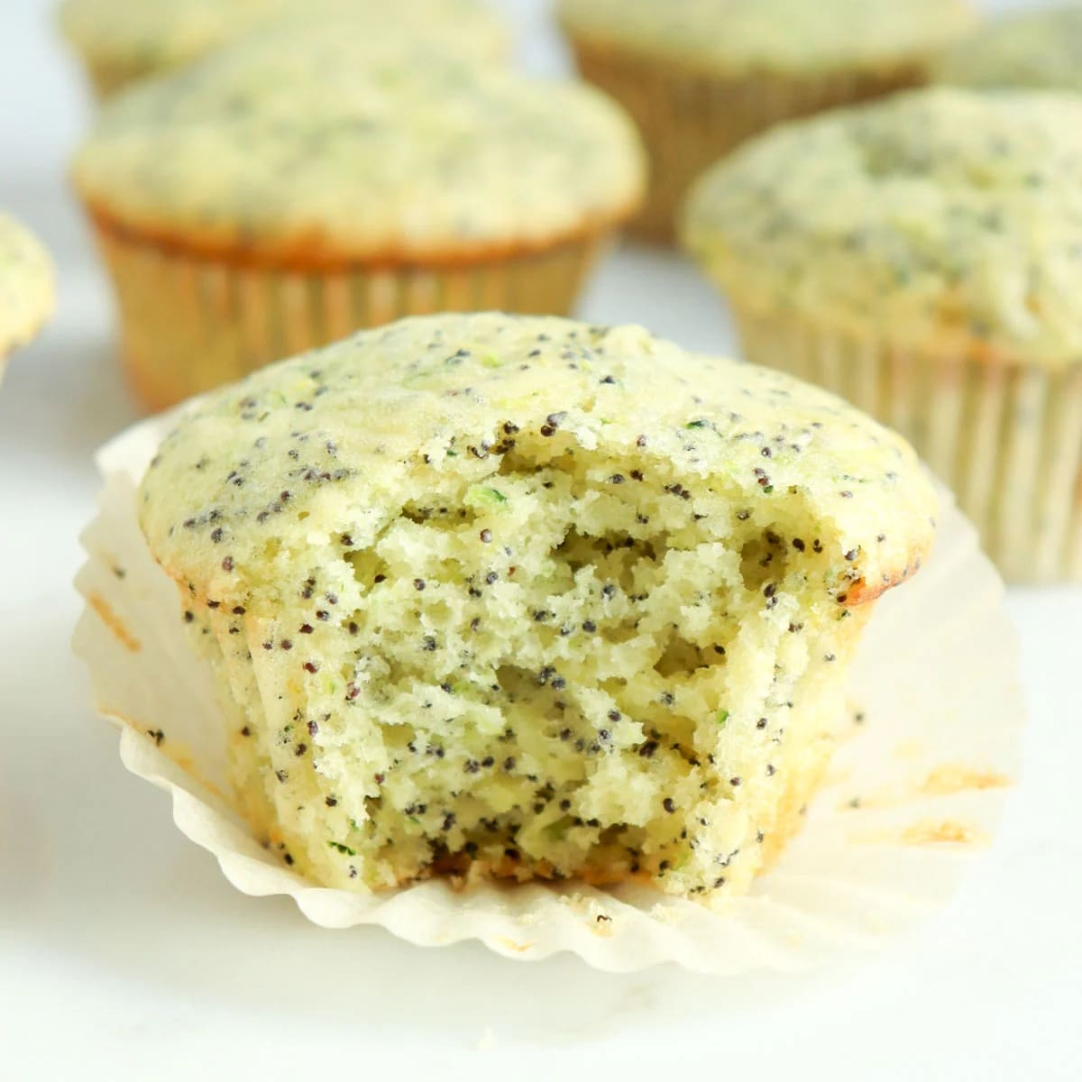 Zucchini Lemon Poppy Seed Muffins