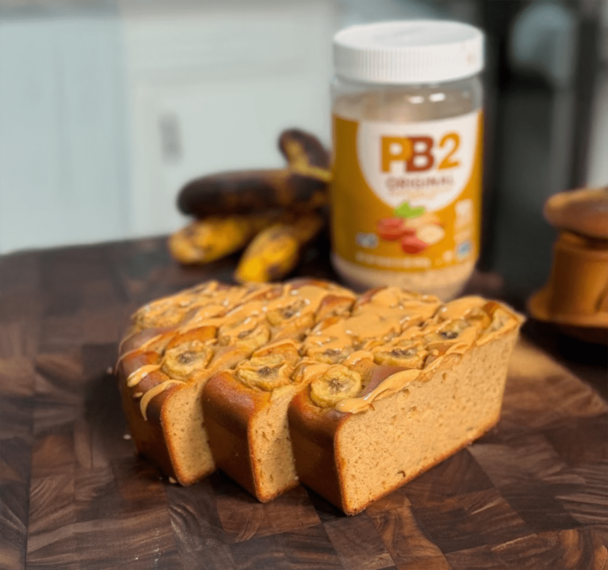 High Protein Low Cal Peanut Butter Banana Bread