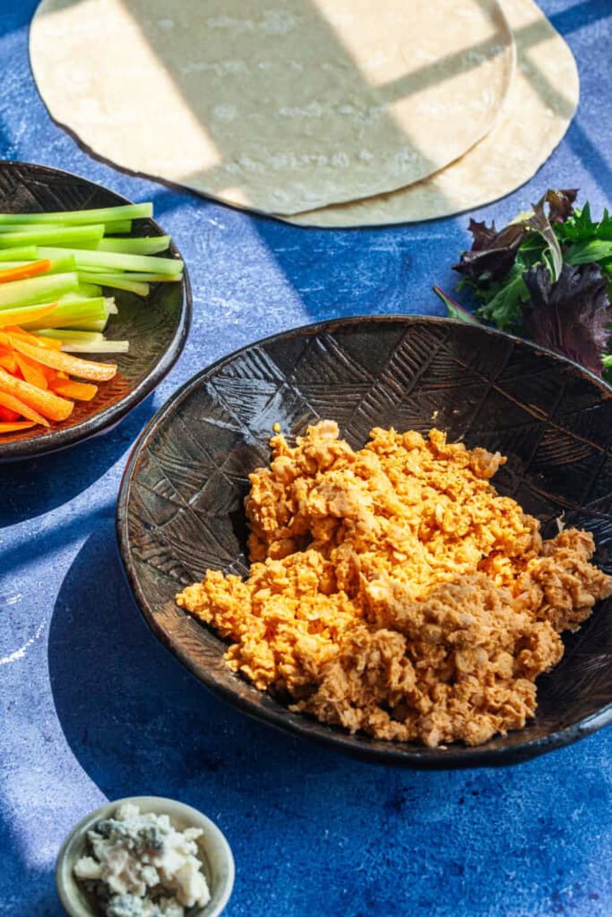 Buffalo Chickpeas Wrap