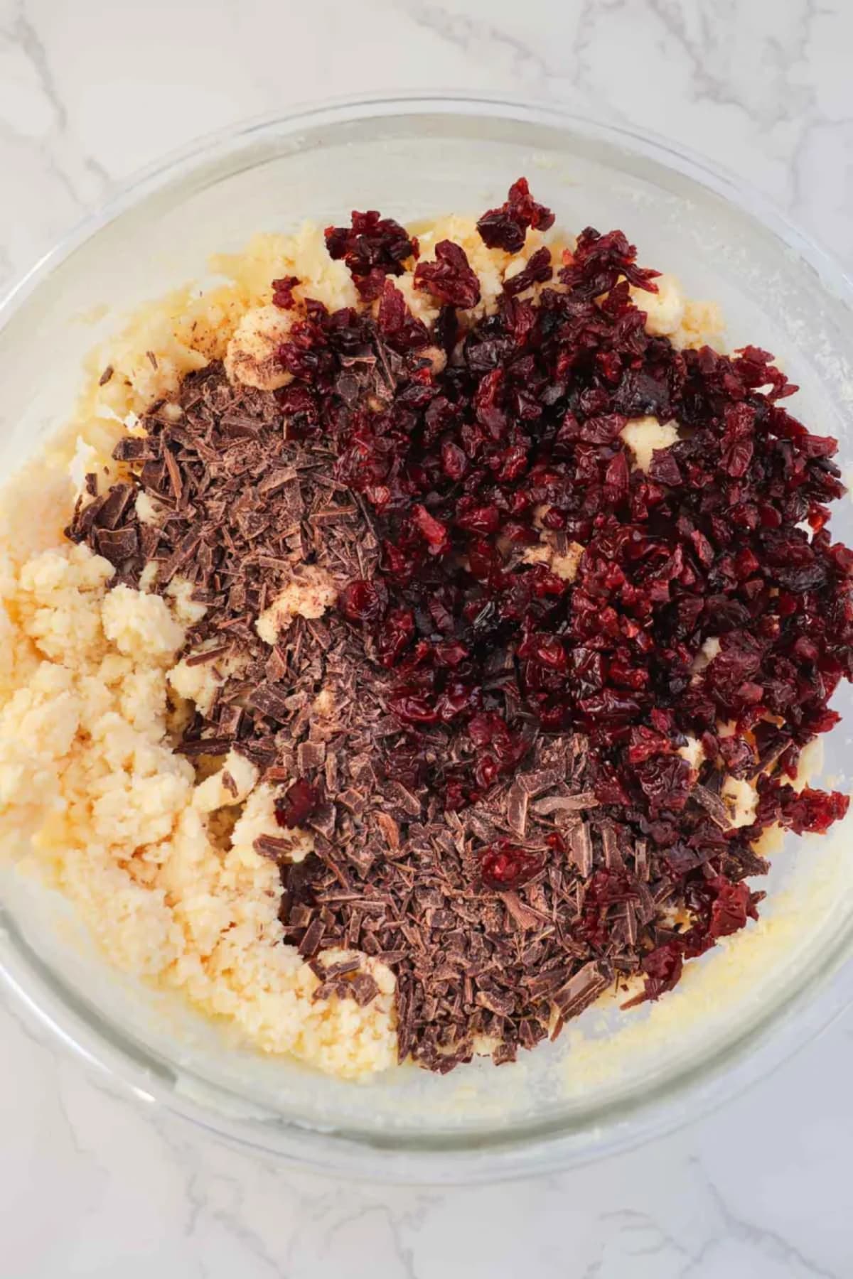 Almond Shortbread Cookies with Chocolate and Cherries