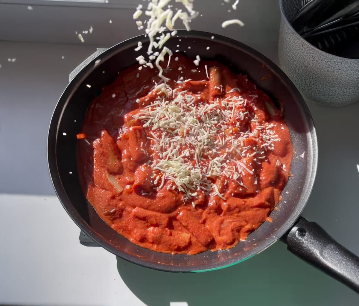 Baked Ziti with Ricotta, Mozzarella & Parmesan