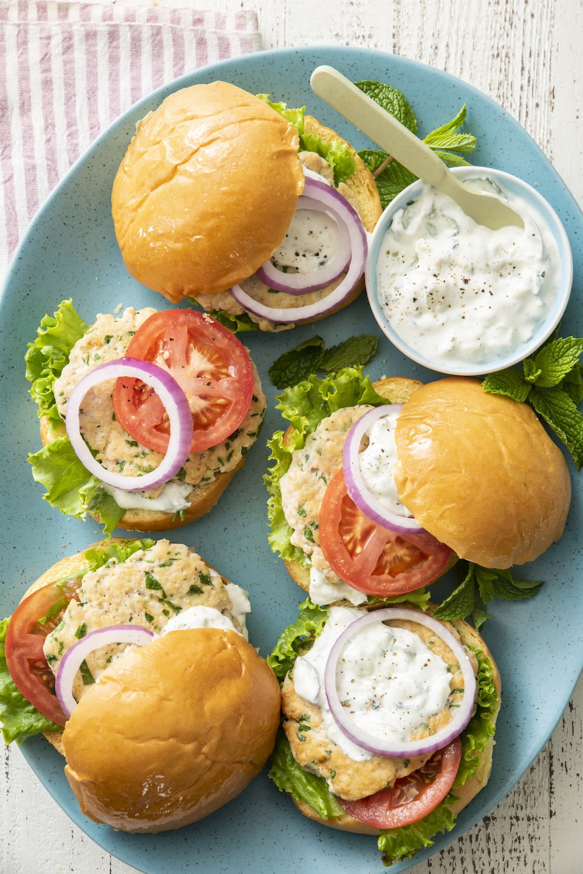 Middle Eastern Chicken Burgers