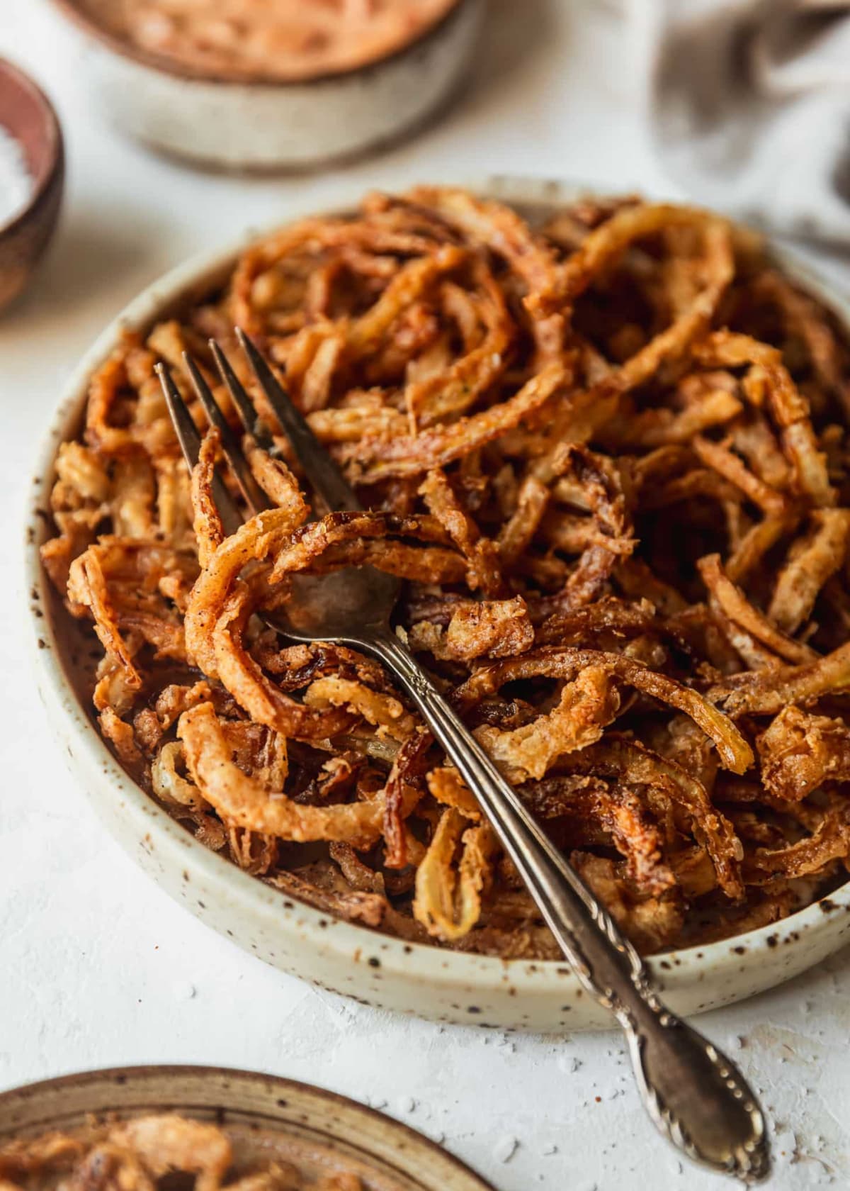 Crispy Frizzled Onions from Scratch