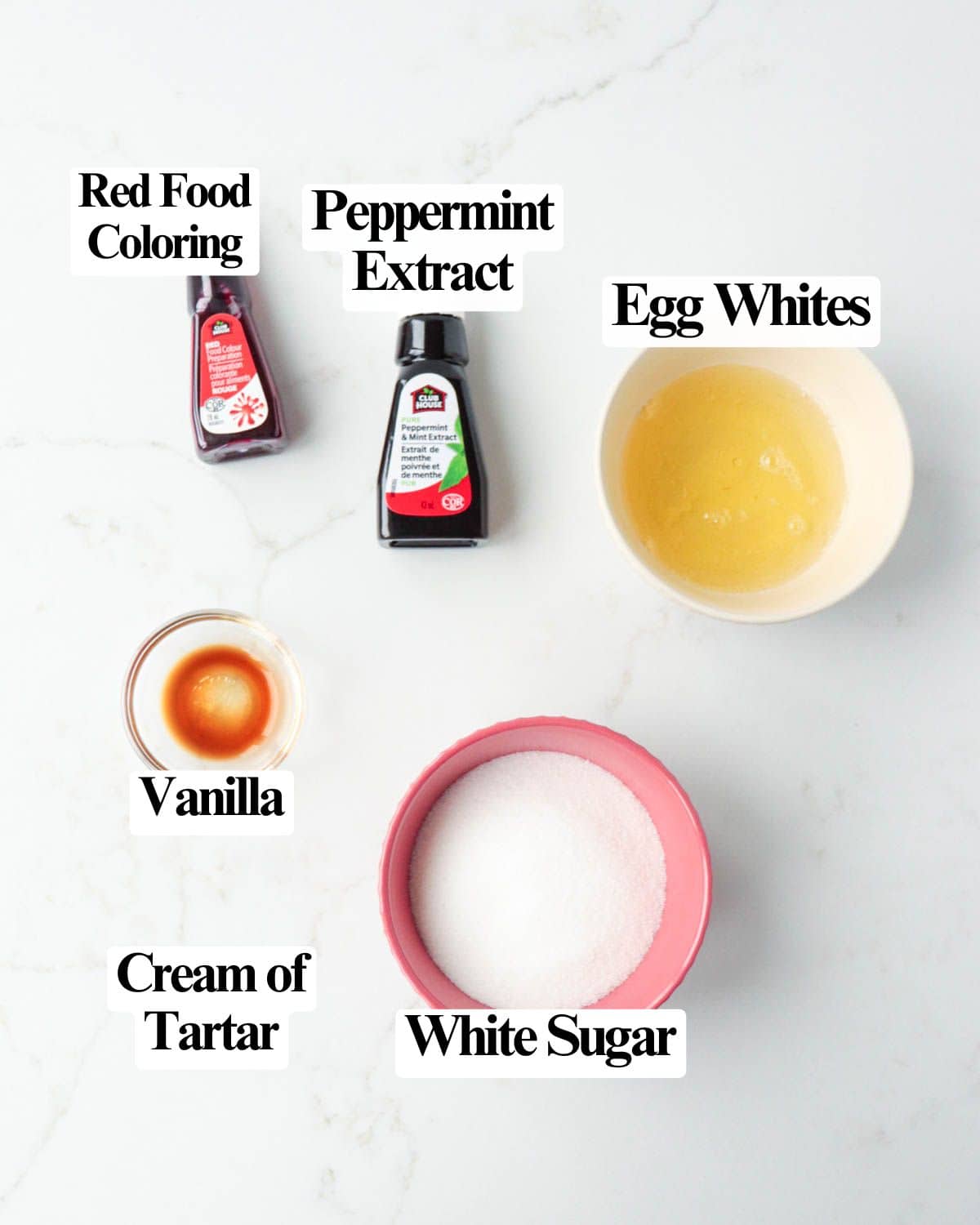 Vanilla Peppermint Meringues