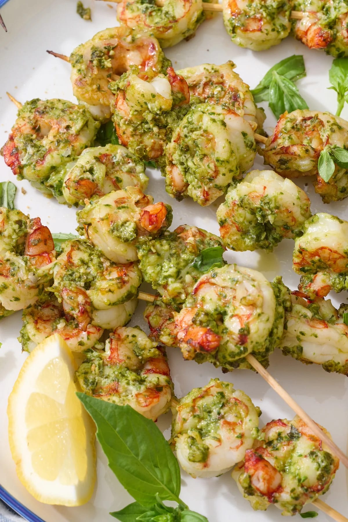 Pesto Shrimp Skewers