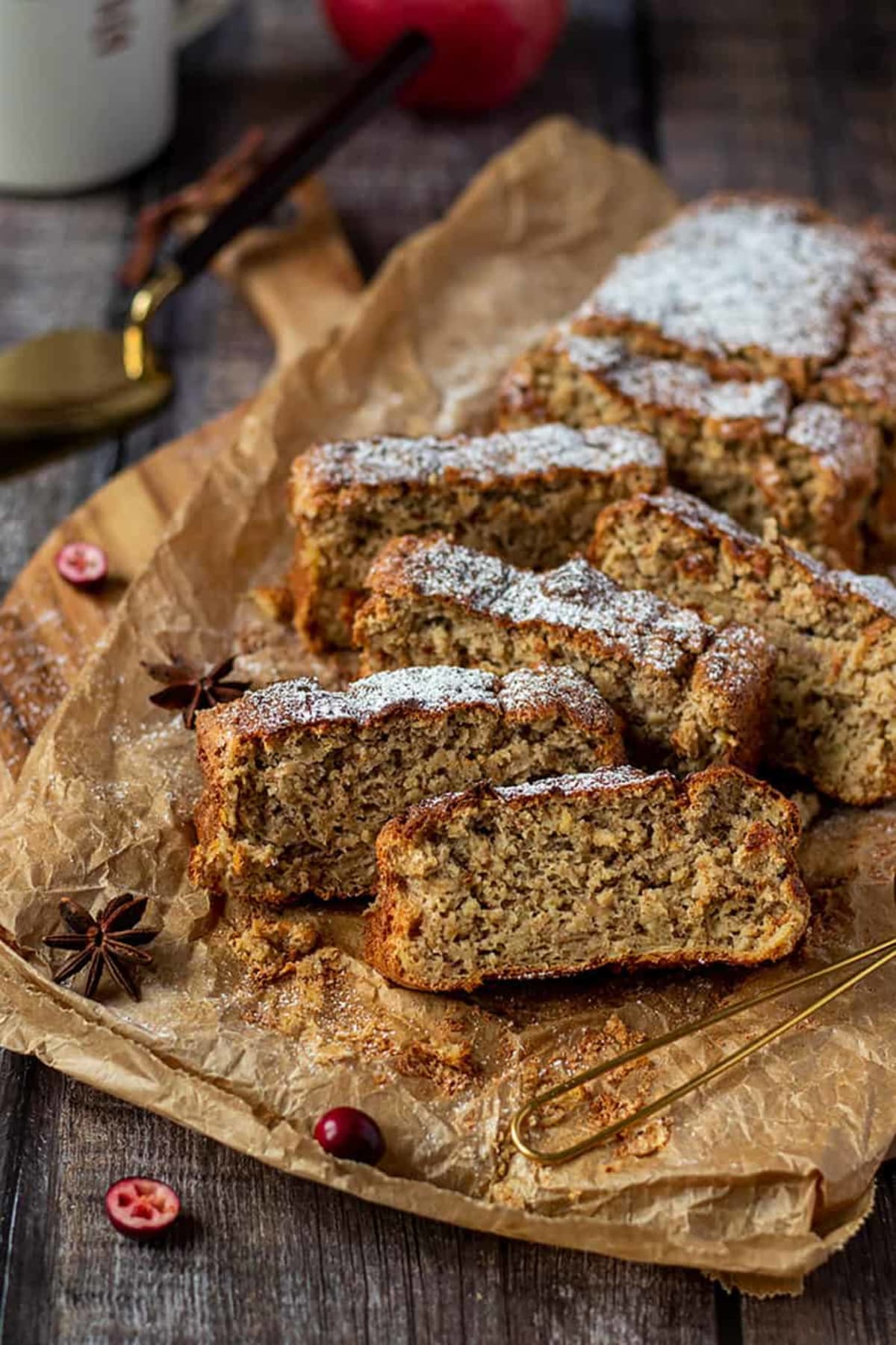 Healthy Apple Bread with Cinnamon
