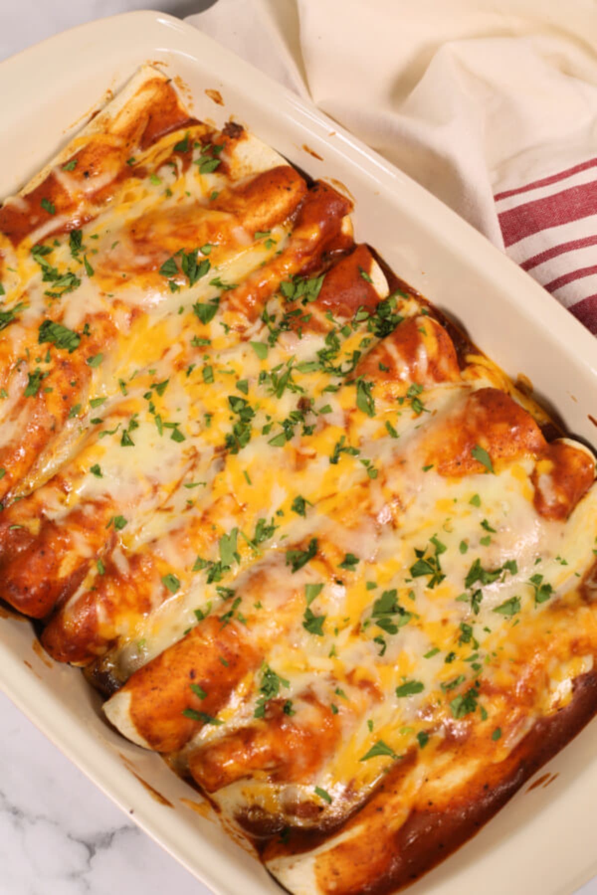 The Best Ground Beef Enchiladas