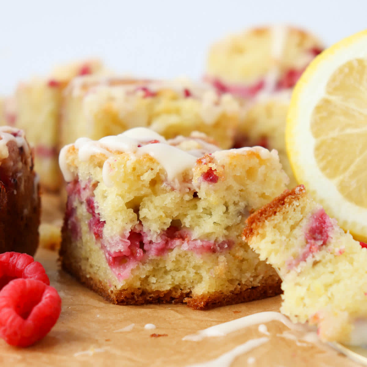 Raspberry Lemon Coffee Cake