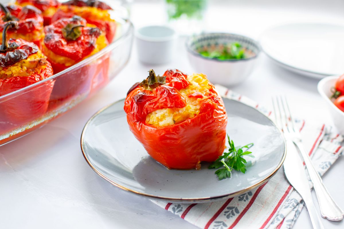 Chicken Stuffed Bell Peppers