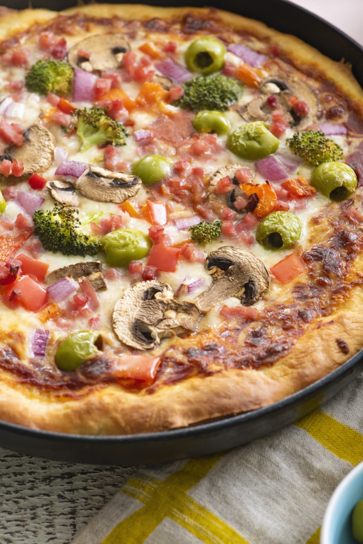 Deep Dish Cast Iron Pizza