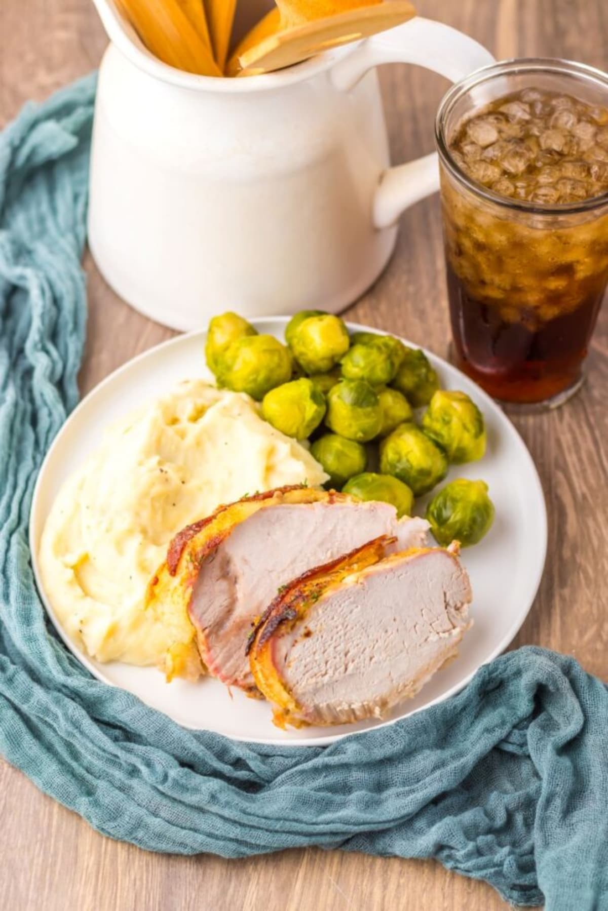 Slow Cooker Bacon Wrapped Pork Loin