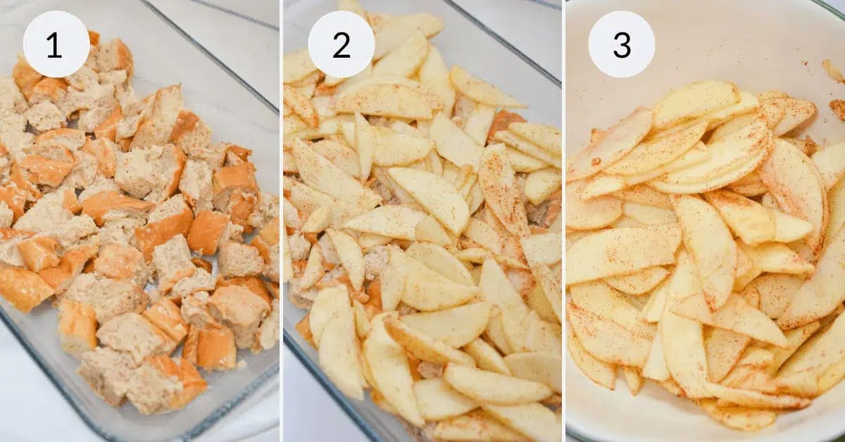 Apple Bread Pudding with Bourbon Sauce