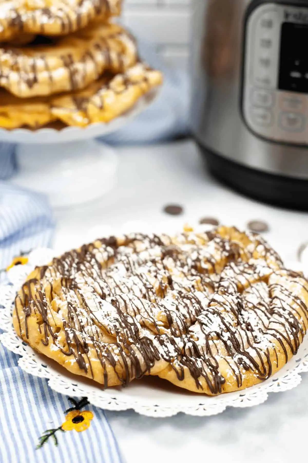Homemade Funnel Cake in the Instant Pot