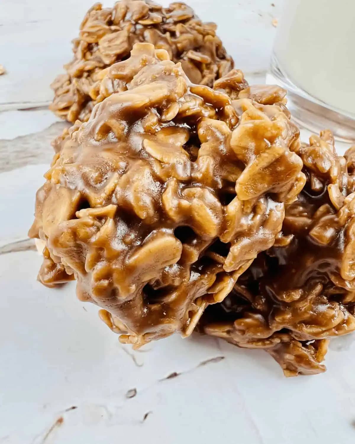 Chocolate No Bake Peanut Butter Oatmeal Cookies