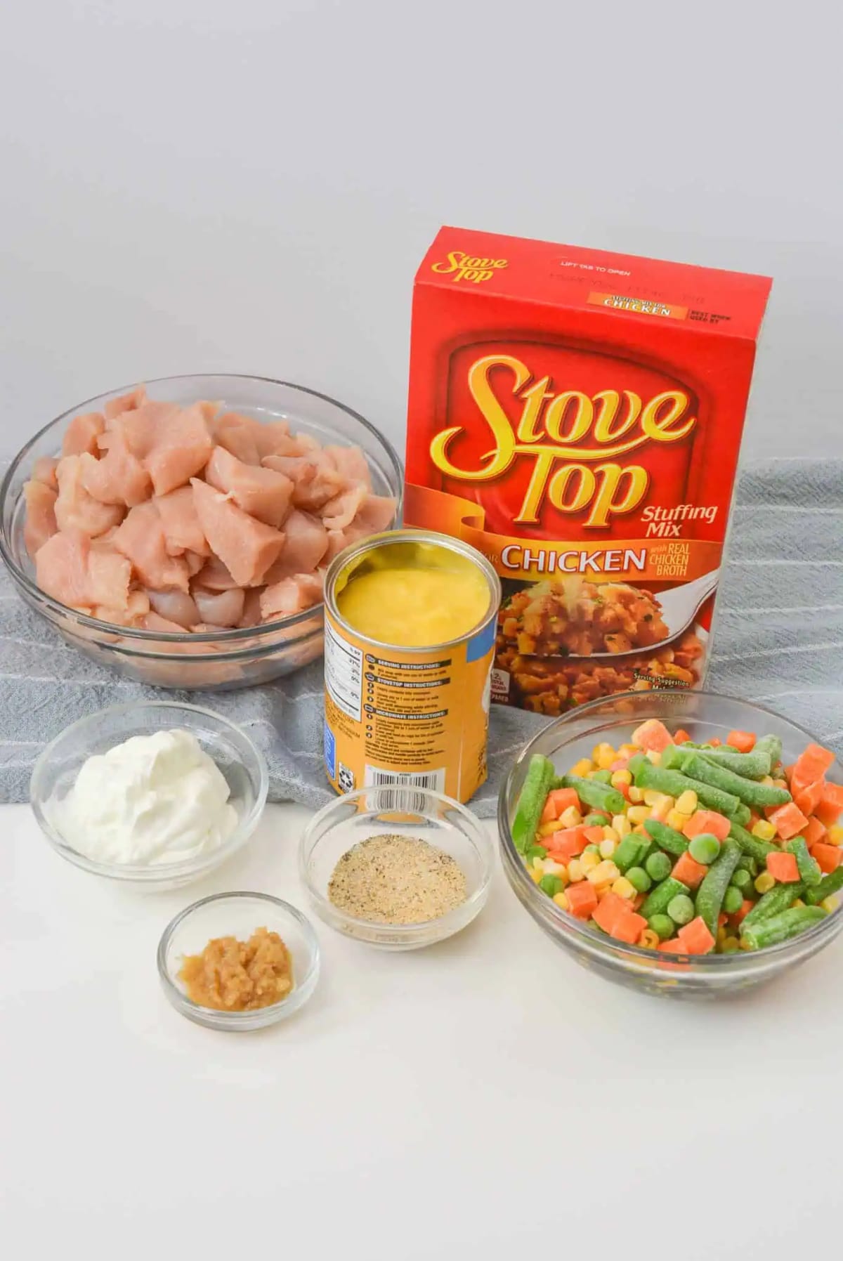 Chicken and Stuffing Casserole