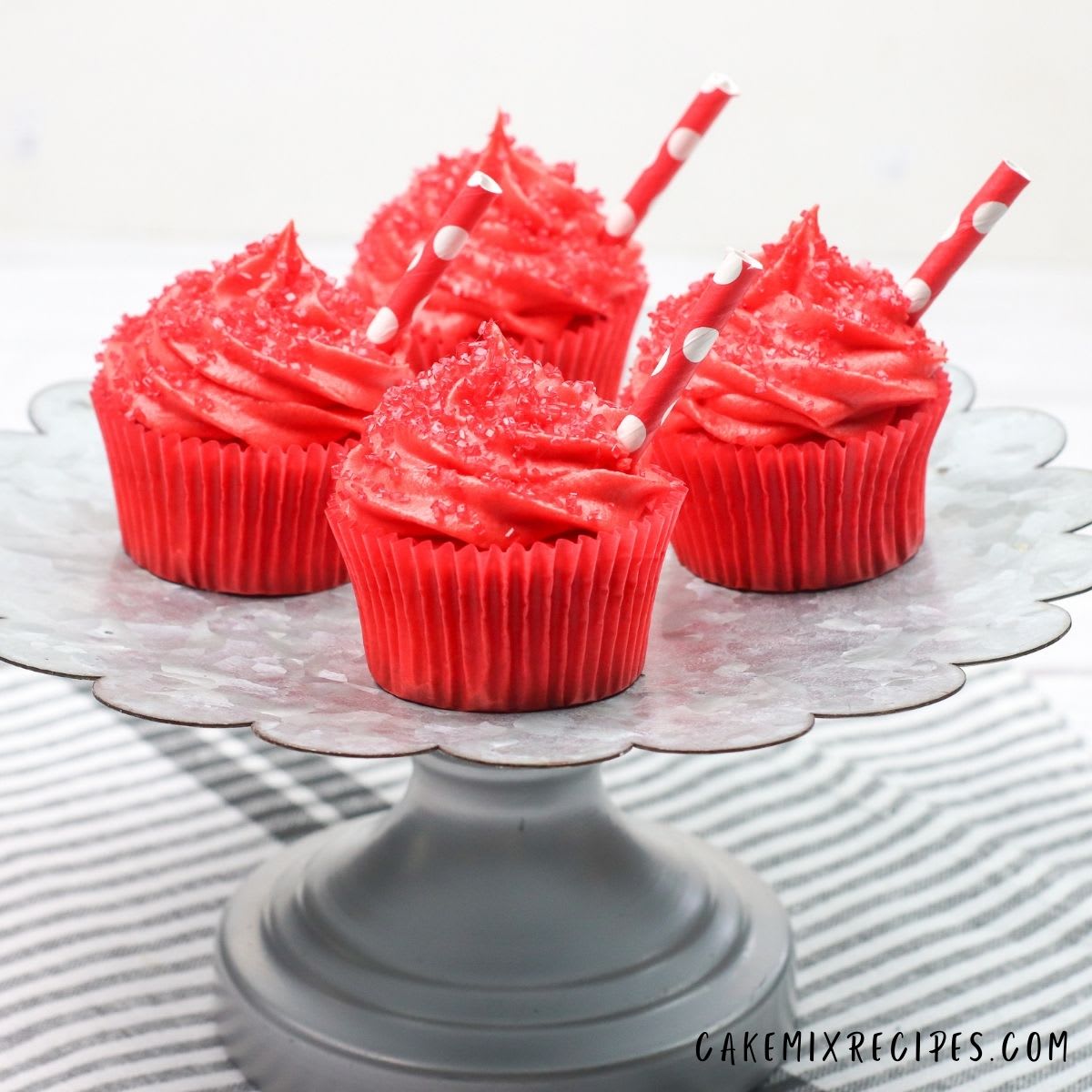 Shirley Temple Cherry Cupcakes