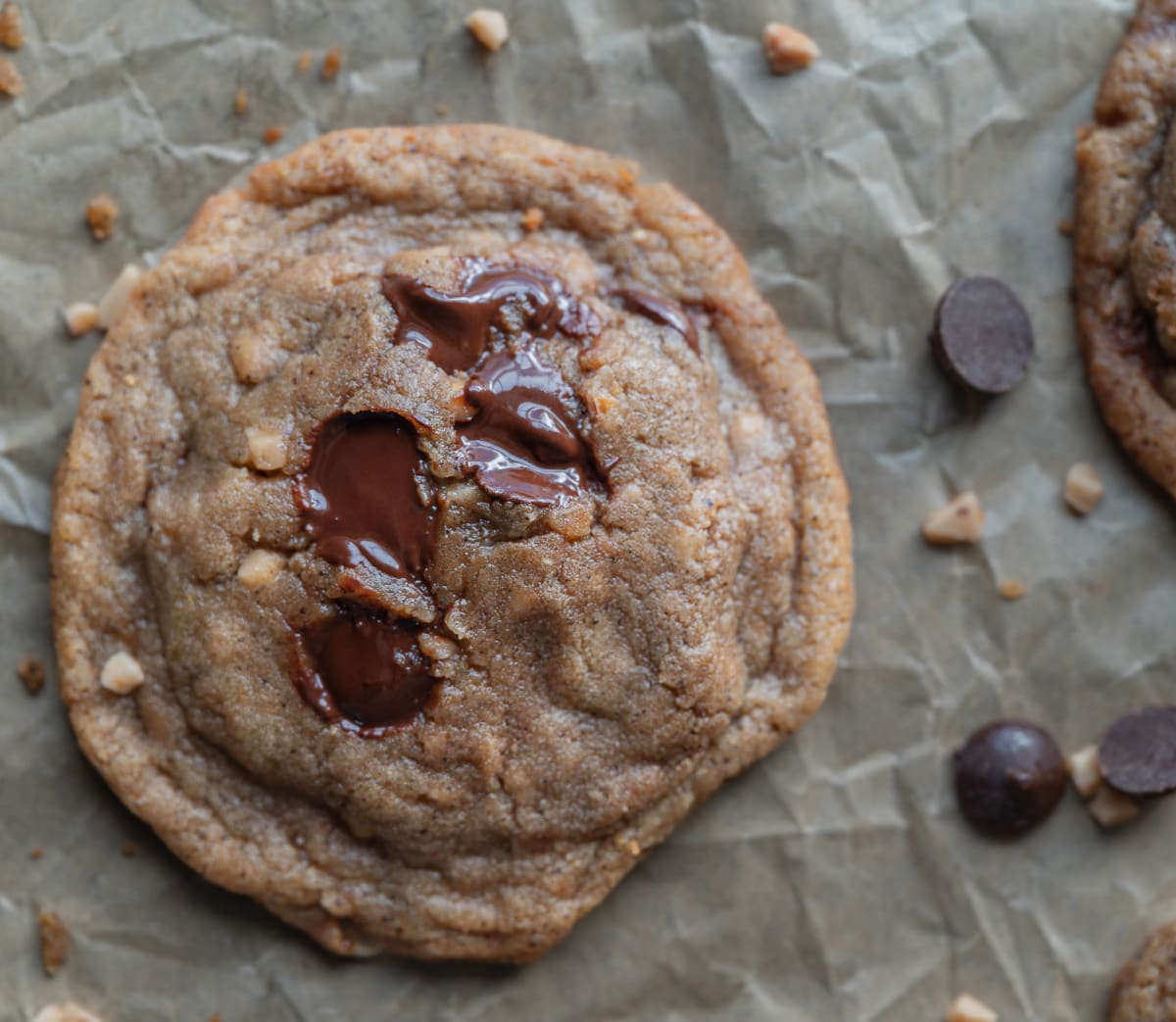 Brown Butter Espresso Toffee Chocolate Chip Cookie